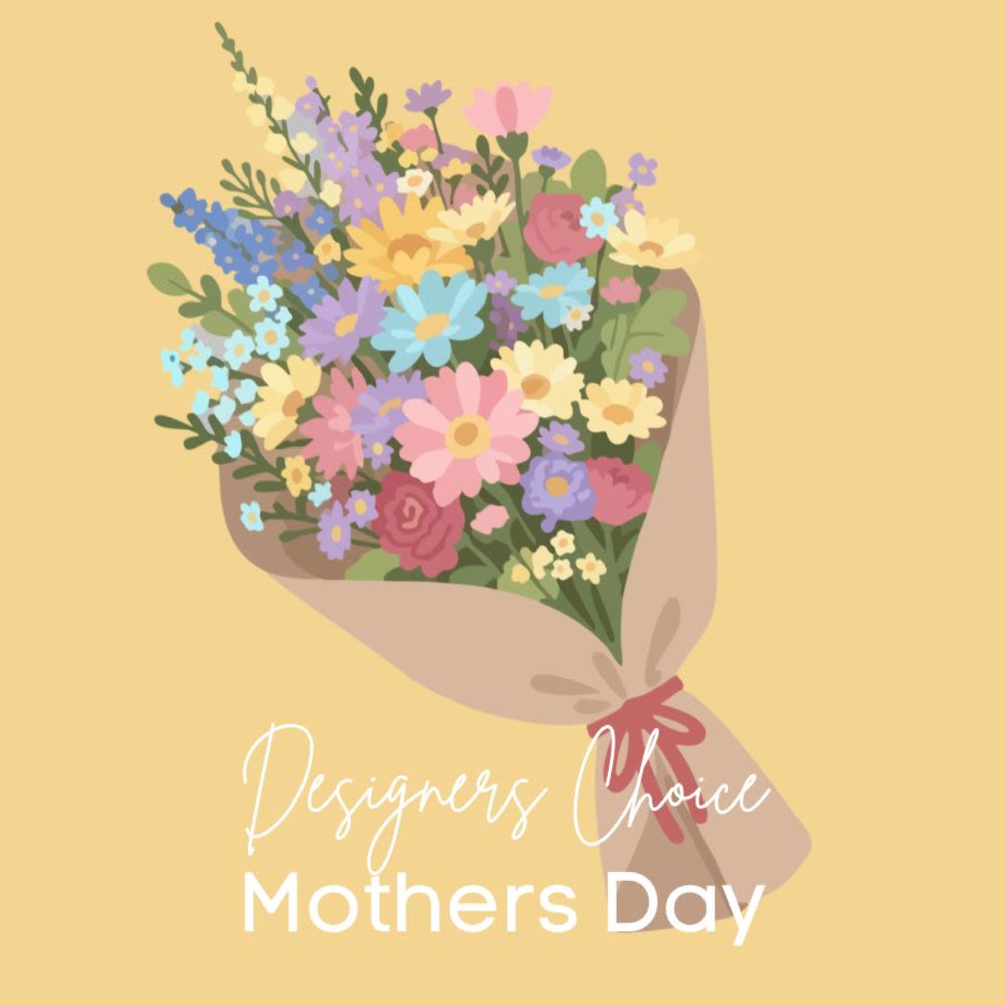 Celebrate Mom with a one-of-a-kind masterpiece. Our Mother&rsquo;s Day Designer&rsquo;s Choice Hand-Tied