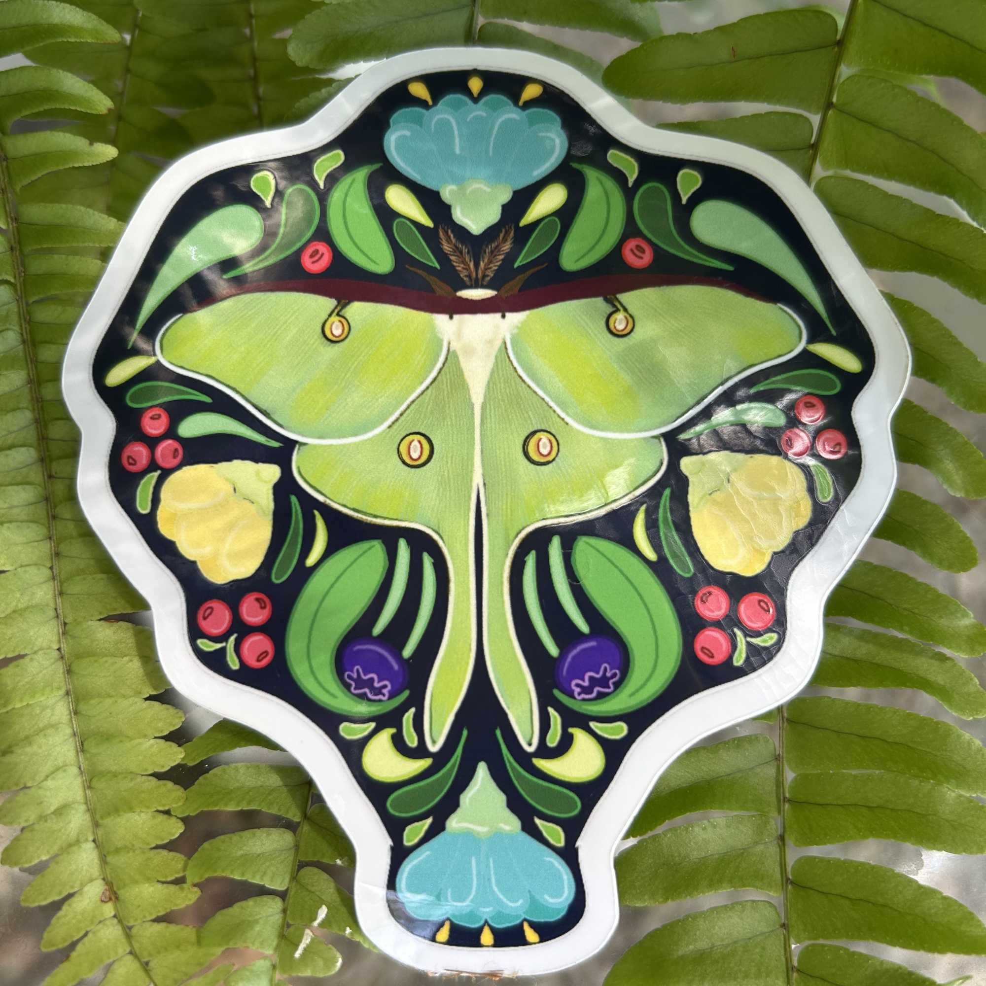 A beautiful sticker depicting original artwork by local Phoenix artist, Sarah Woodward