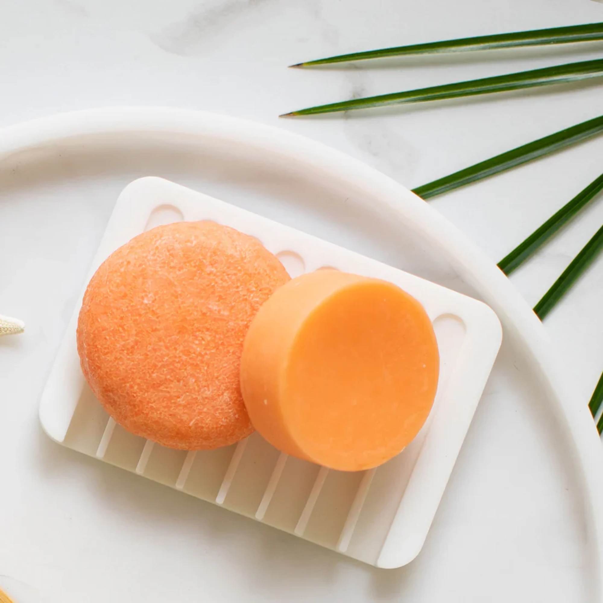 Bright, summery bath and body gift set built around clean, handmade soap