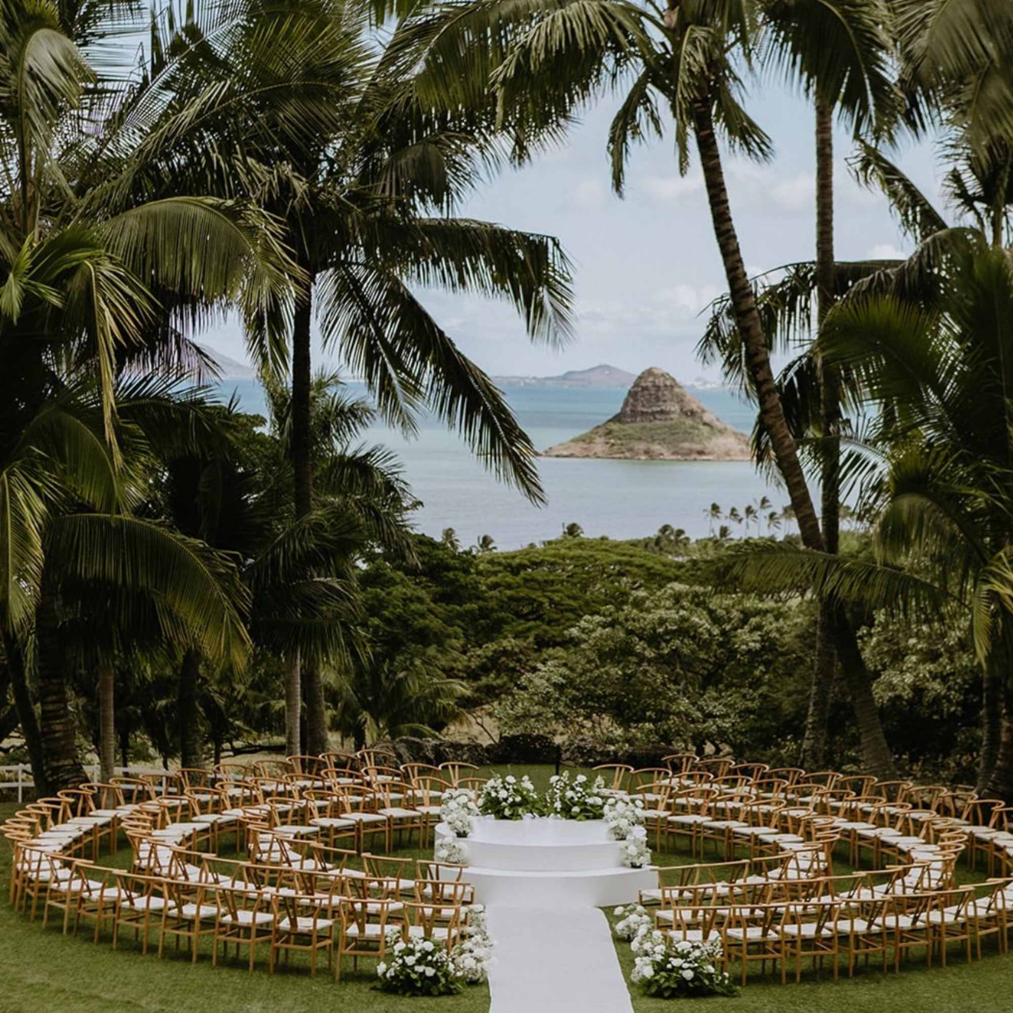 For the ceremony, will include a display of a floral ceremony archway