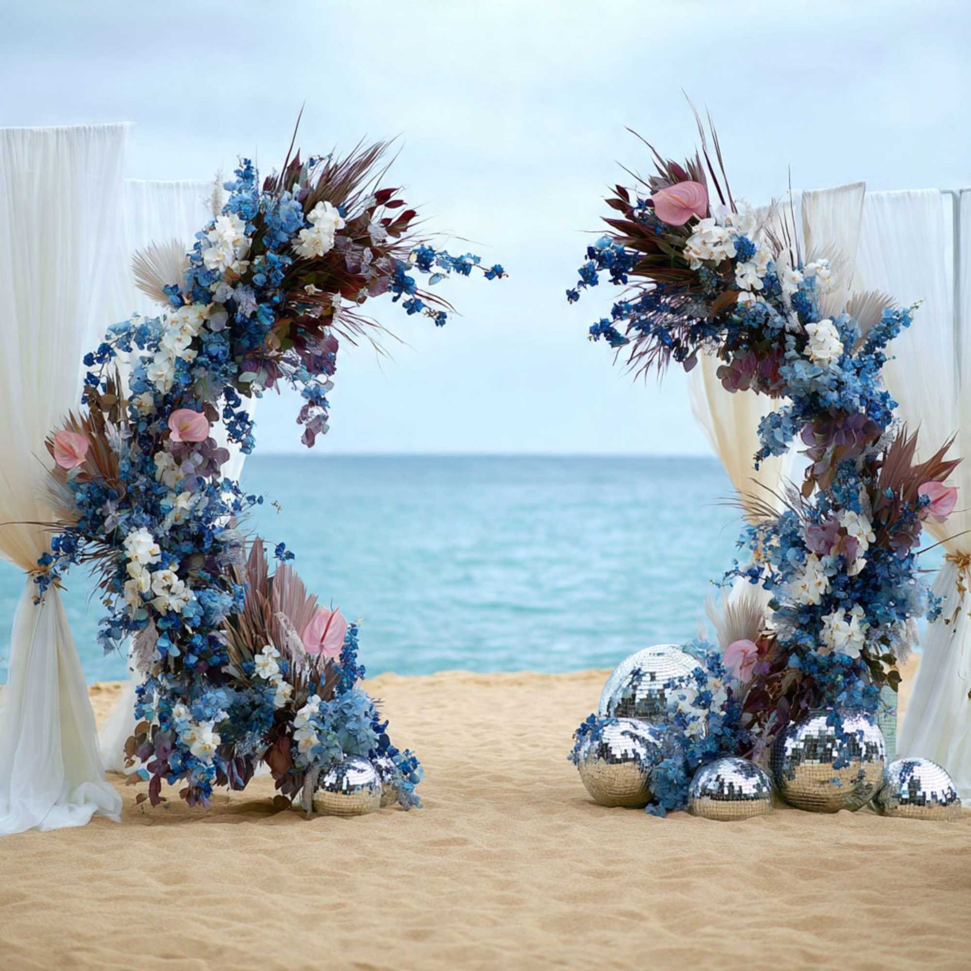 For the ceremony, will include a display of a floral ceremony archway