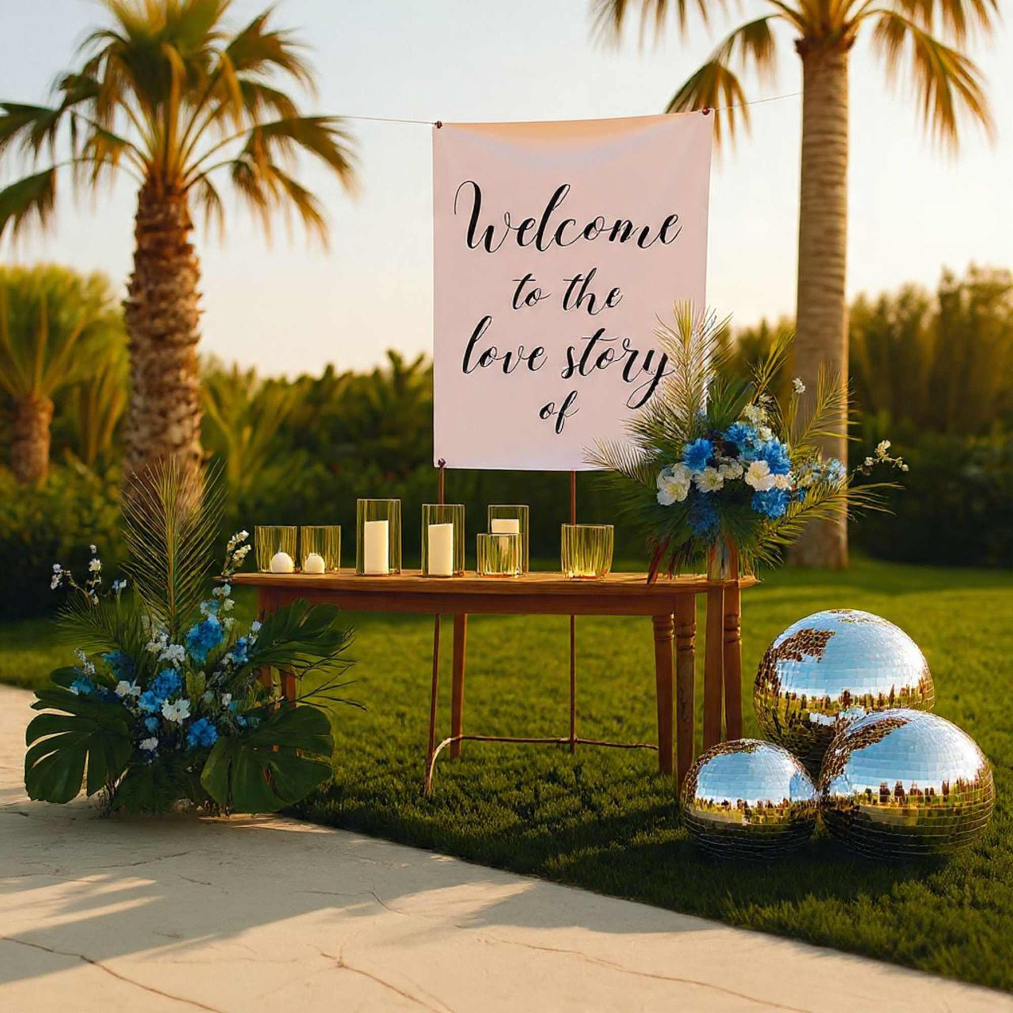 For the ceremony, will include a display of a floral ceremony archway