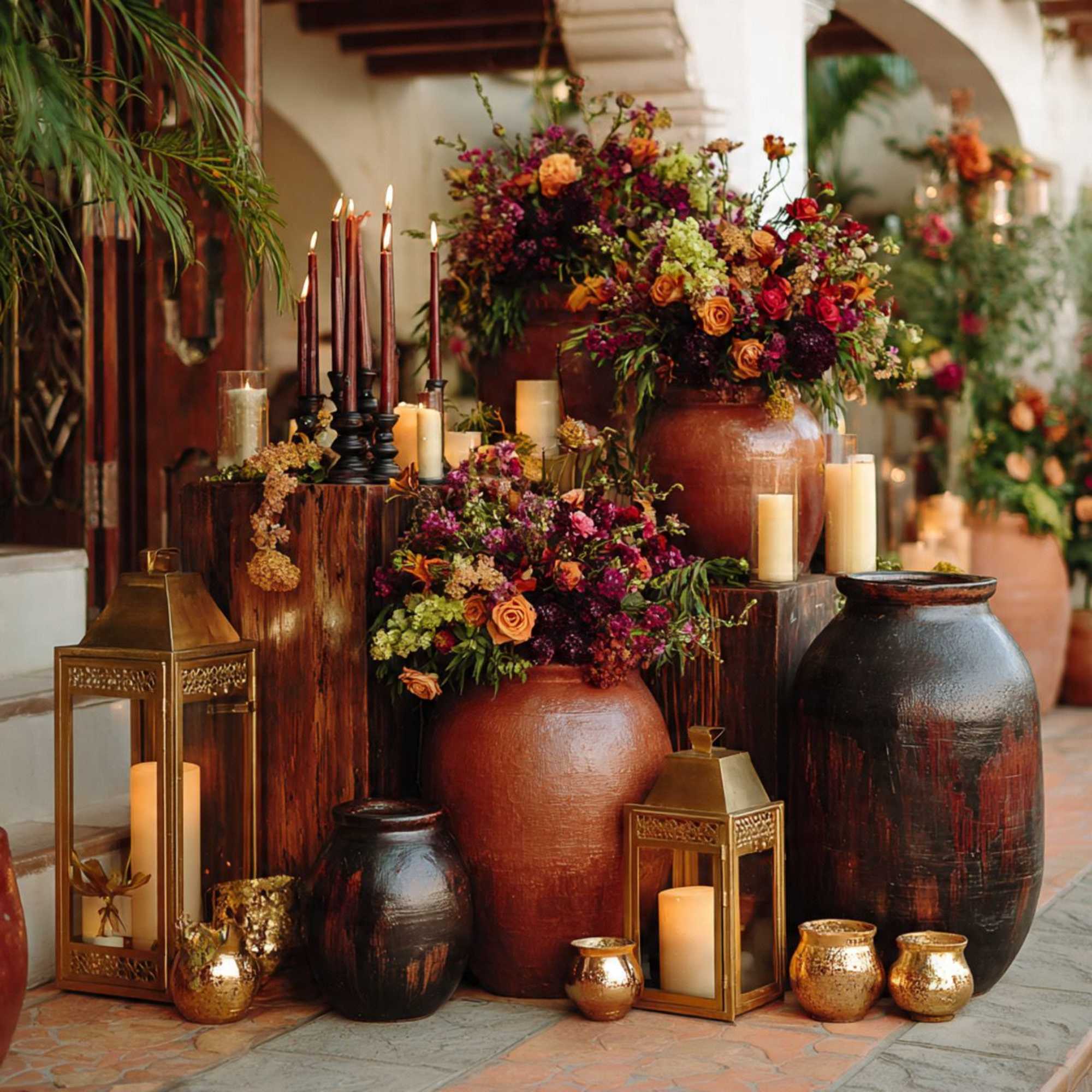 For the ceremony, will include a display of a floral ceremony archway