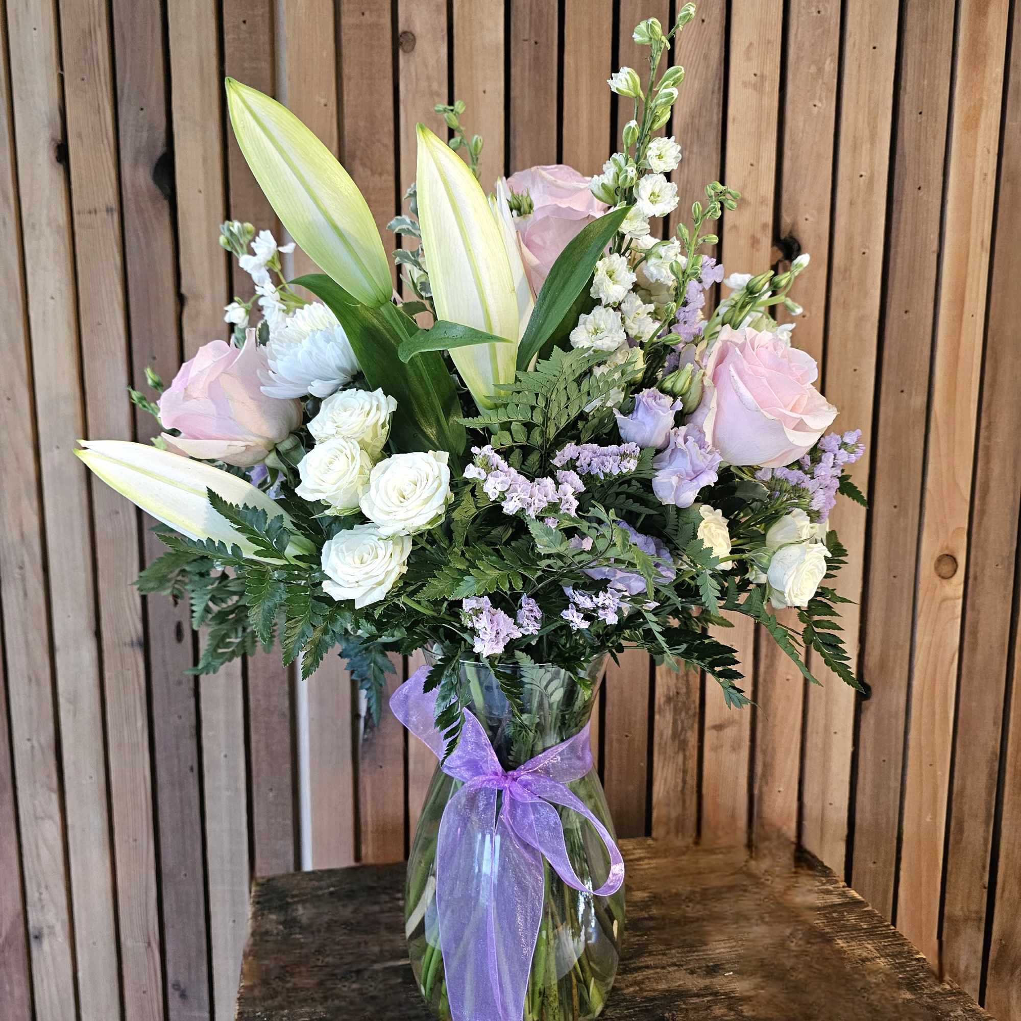This bouquet will include light and soft colors including soft pinks and