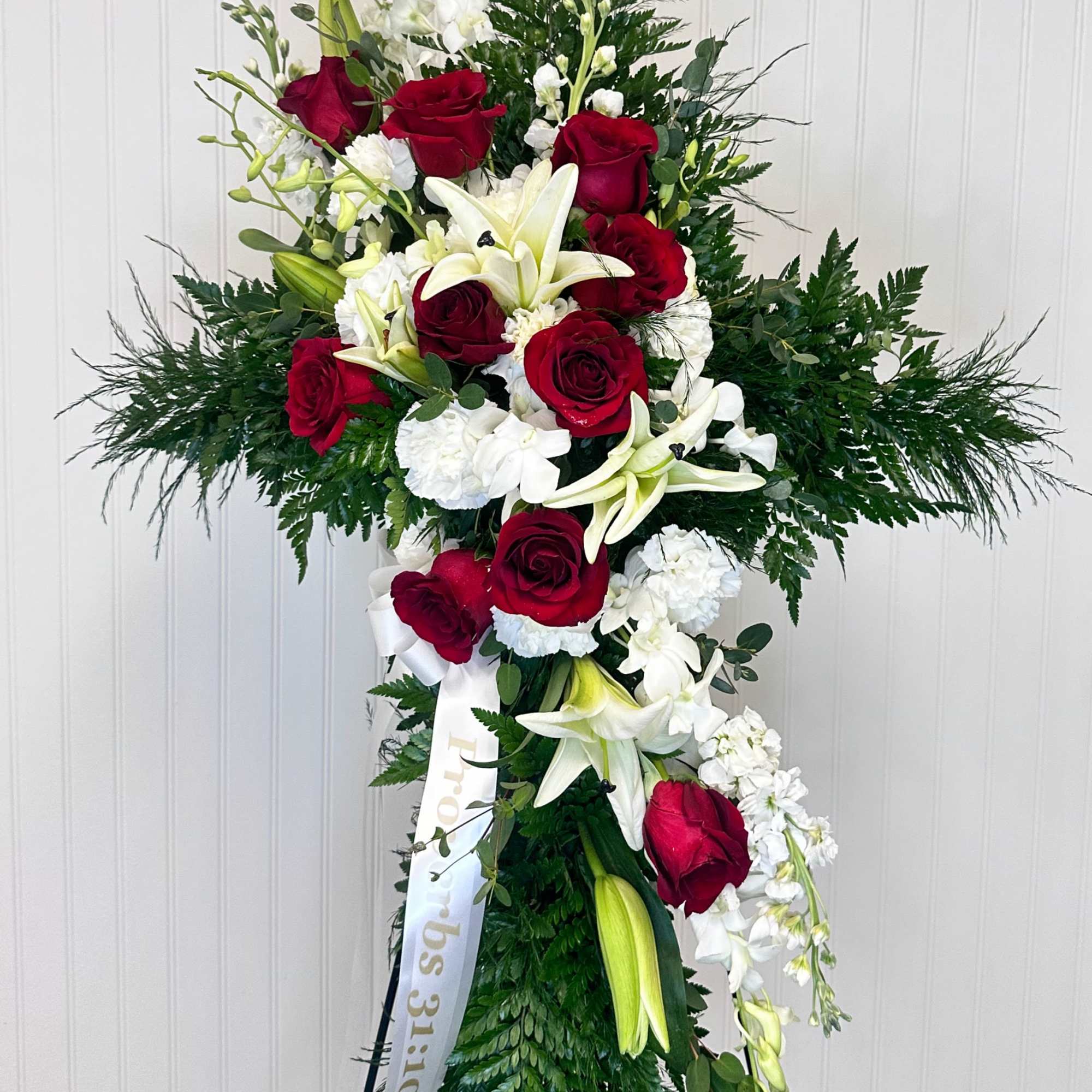 Standing Cross is subject to flower substitutions.