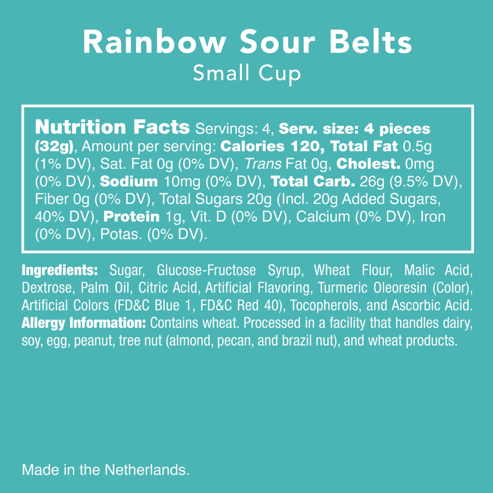 Equal parts flavorful and colorful, these bright, tart rainbow ribbon belts are