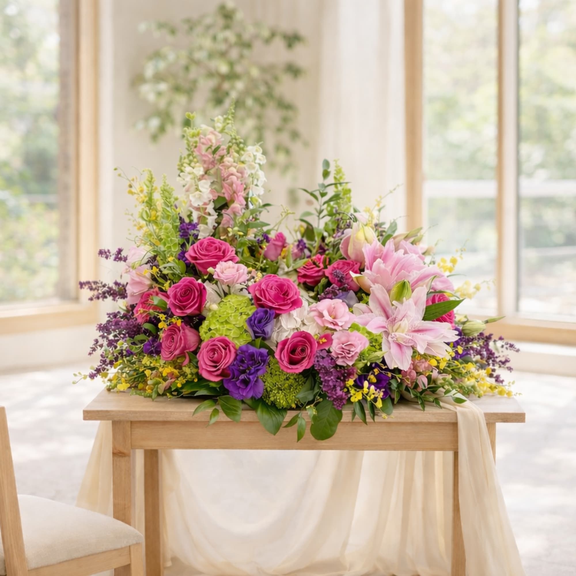 Garden of Remembrance
A full, garden-inspired tribute designed to surround and honor a