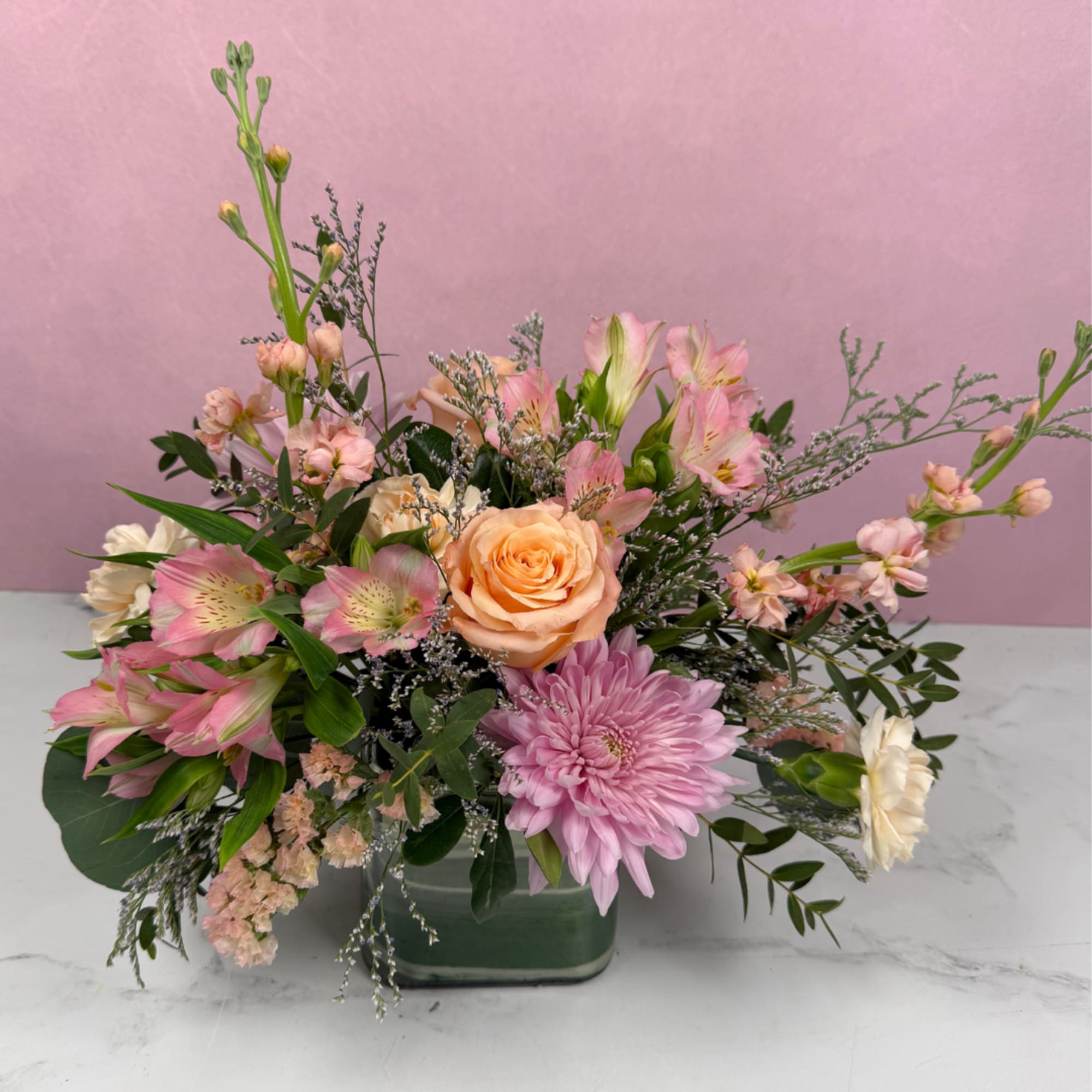 Our Soft &amp; Sentimental Cube features a gentle blend of blush, ivory