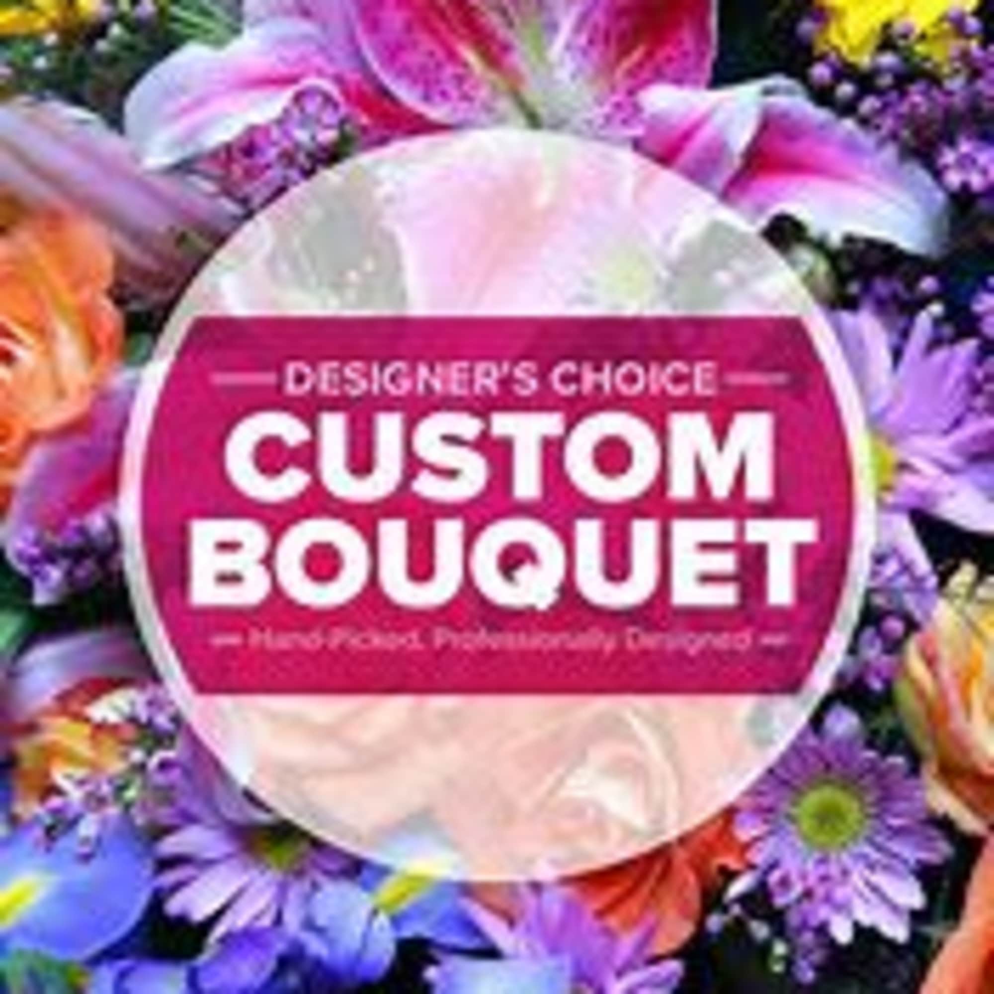Let the flowers speak from the heart.

Celebrate Mom with a custom-designed arrangement