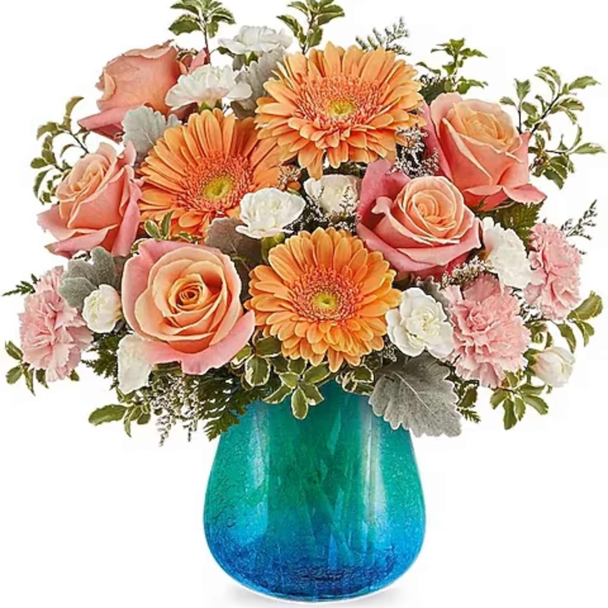 Capture the glow of morning light with the Ocean Sunrise Bouquet, a