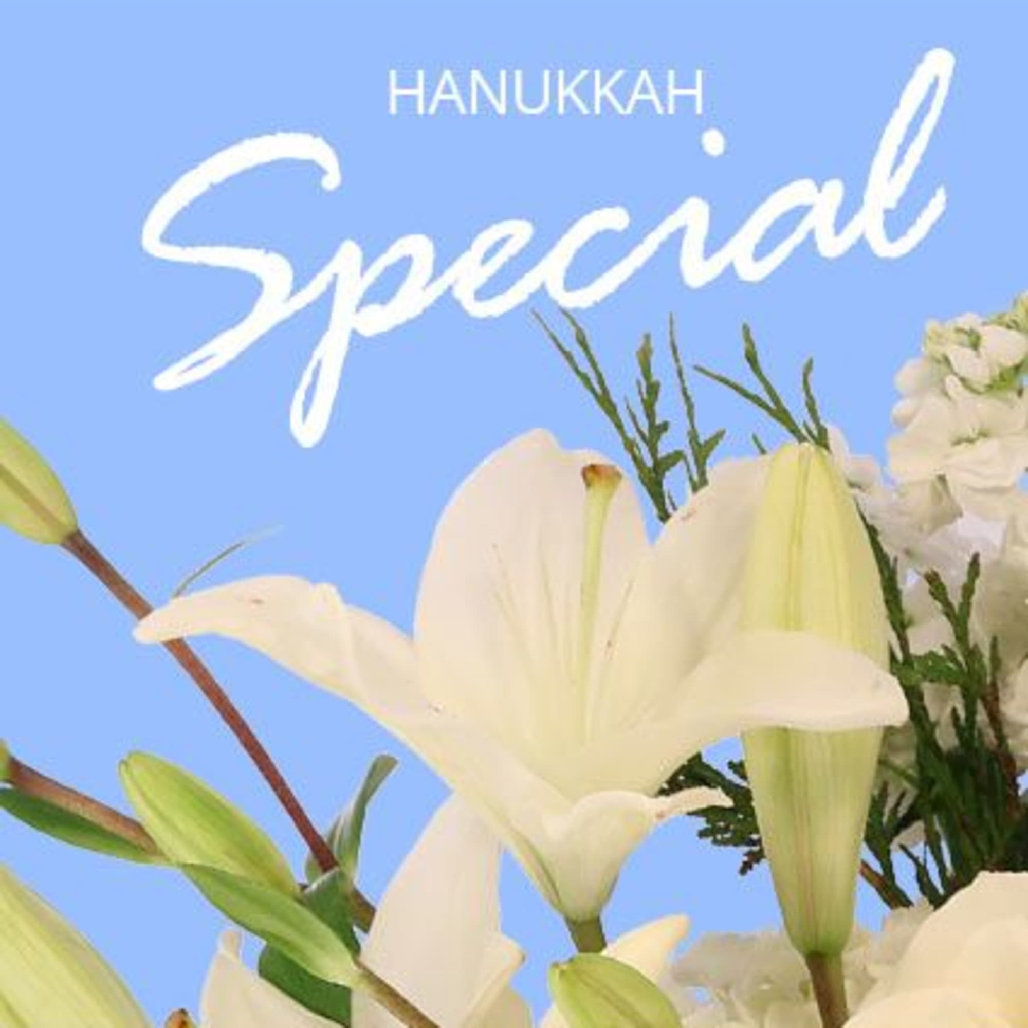 Bring life and happiness to any Hanukkah festivity with some beautiful flowers!