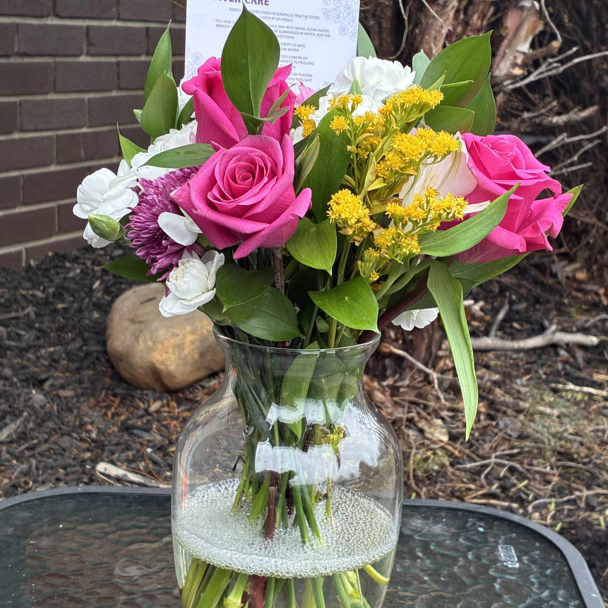 Leave it to us! Our Designer&rsquo;s Choice arrangement allows our florist to