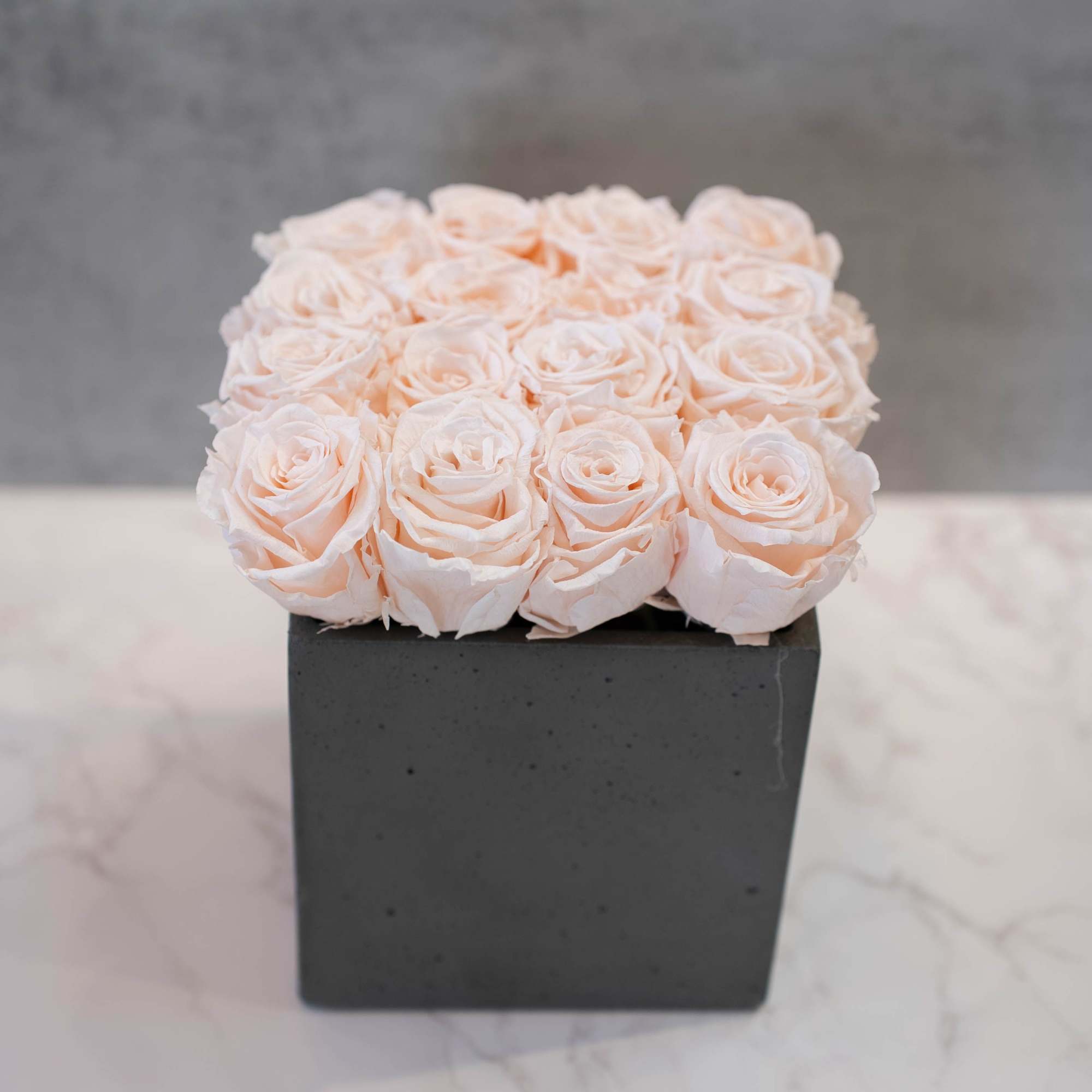 High end preserved roses, custom designed by hand in our local shop