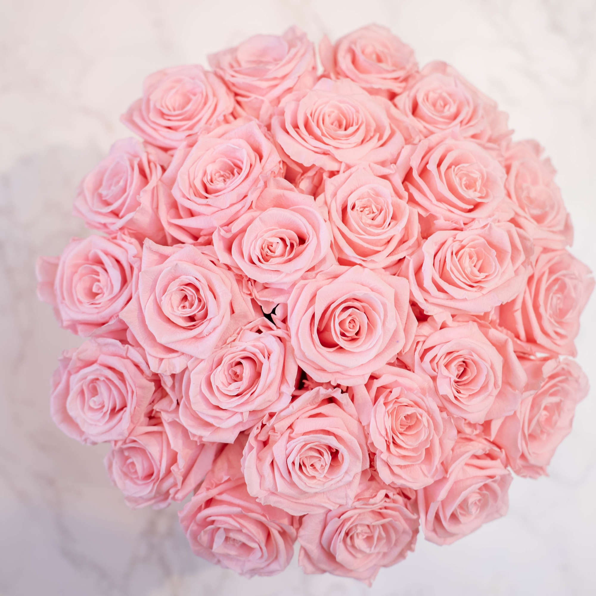 High end preserved roses, custom designed by hand in our local shop
