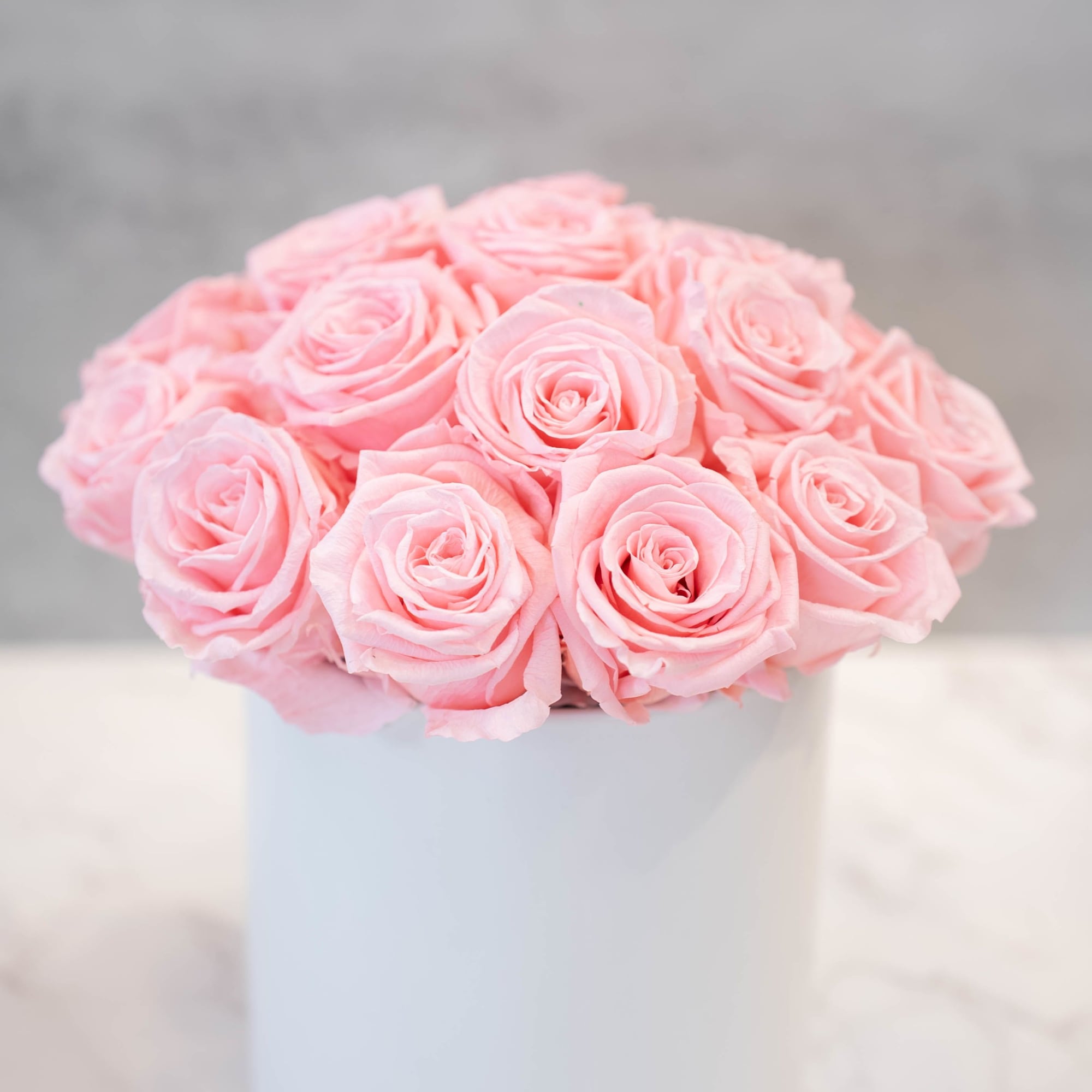 High end preserved roses, custom designed by hand in our local shop