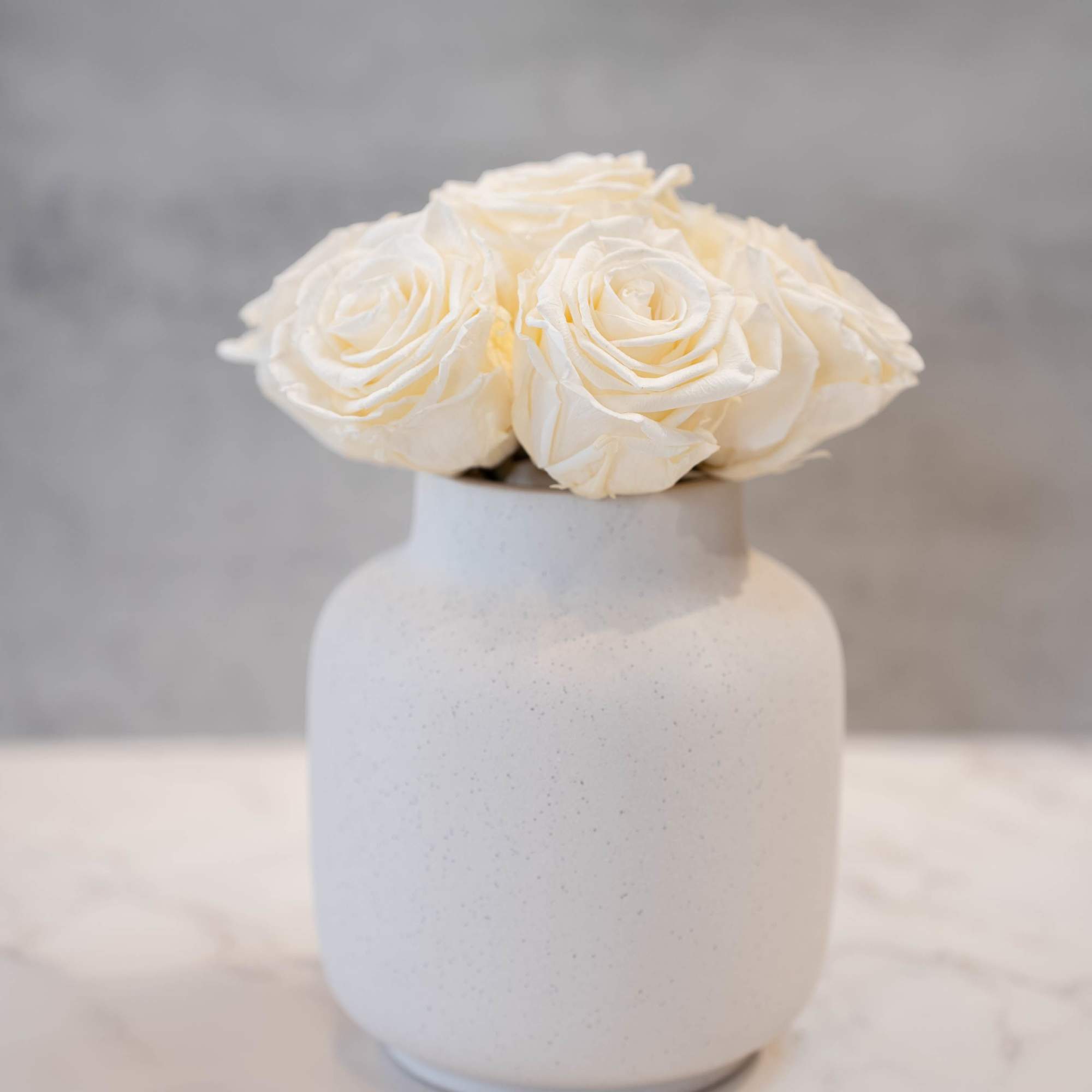 High end preserved roses, custom designed by hand in our local shop