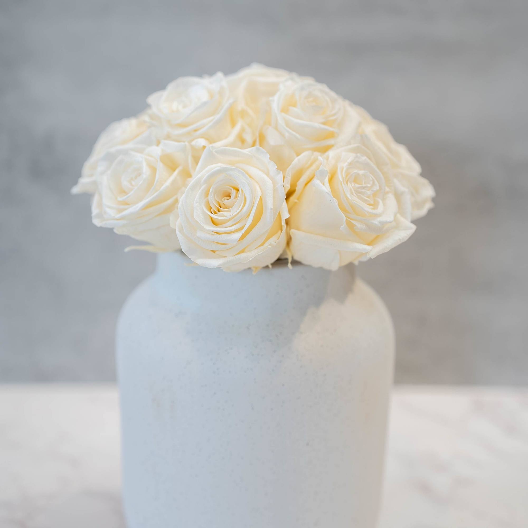 High end preserved roses, custom designed by hand in our local shop