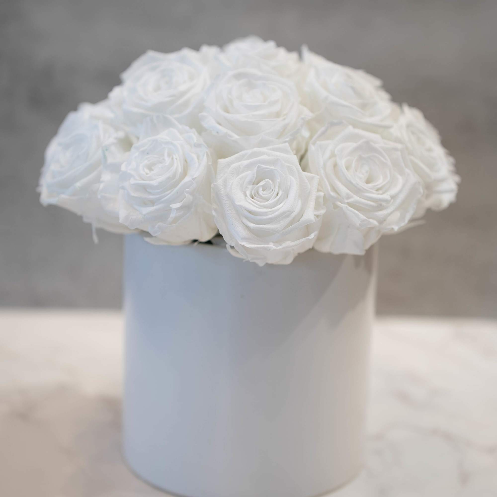 High end preserved roses, custom designed by hand in our local shop