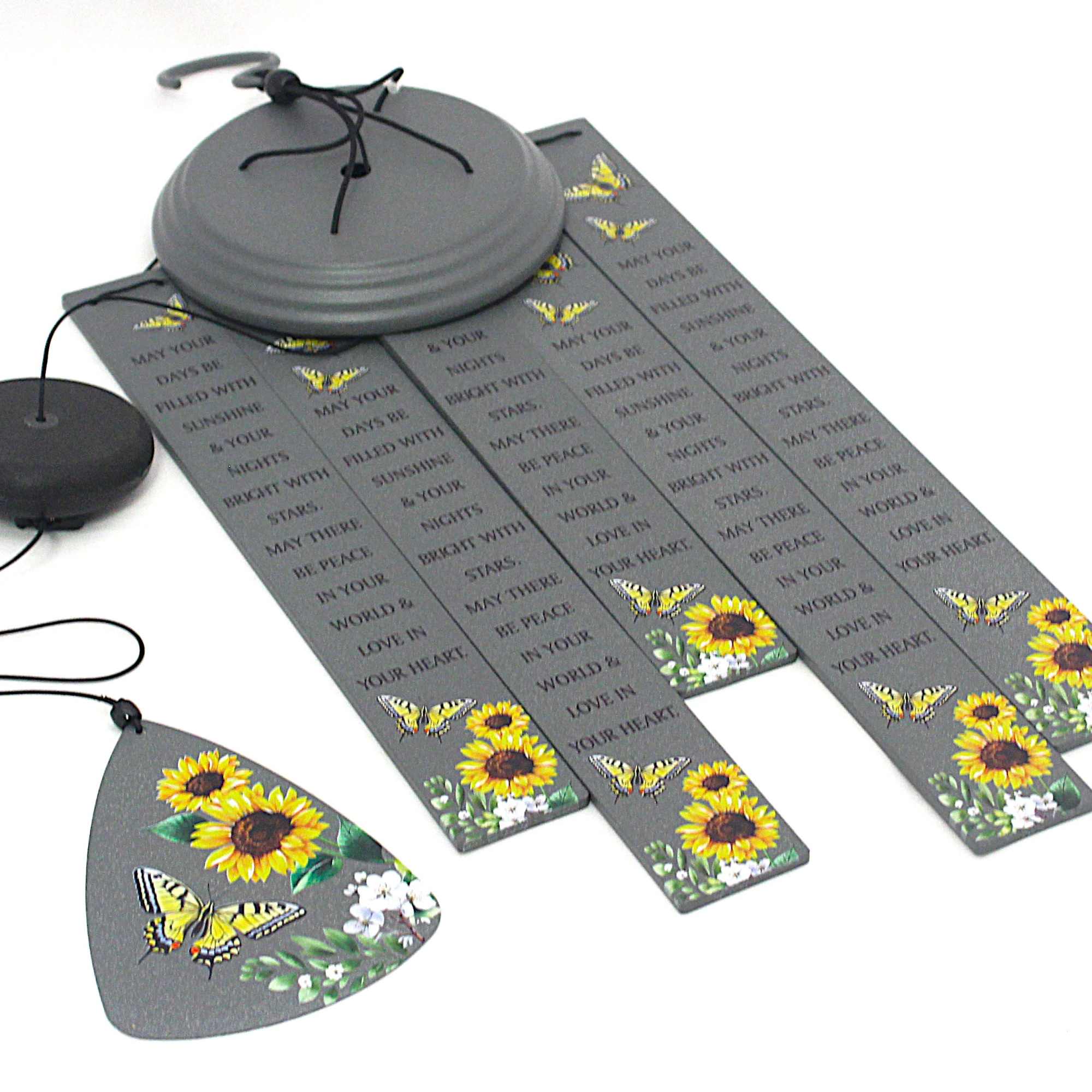 31 Inch Bar Windhimes
May your days be filled with sunshine &amp; your