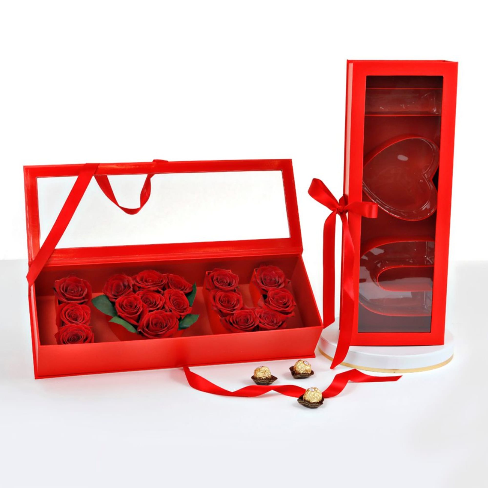 Make your message unforgettable with this elegant &ldquo;I Love You&rdquo; rose box