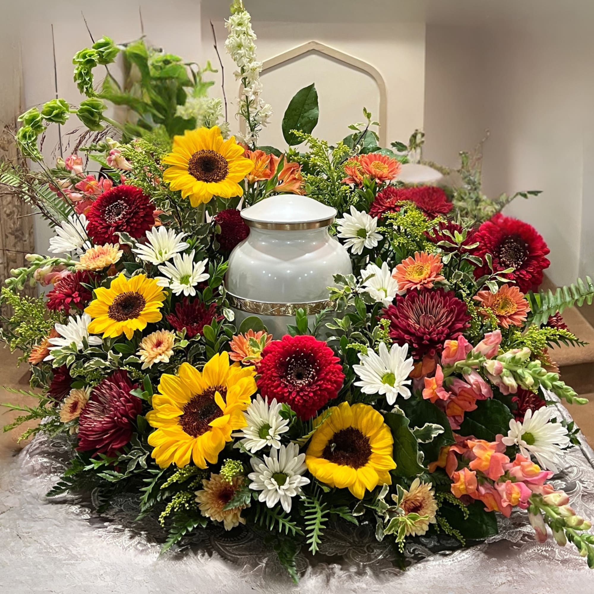 The price for this wreath will vary depending on the flowers chosen