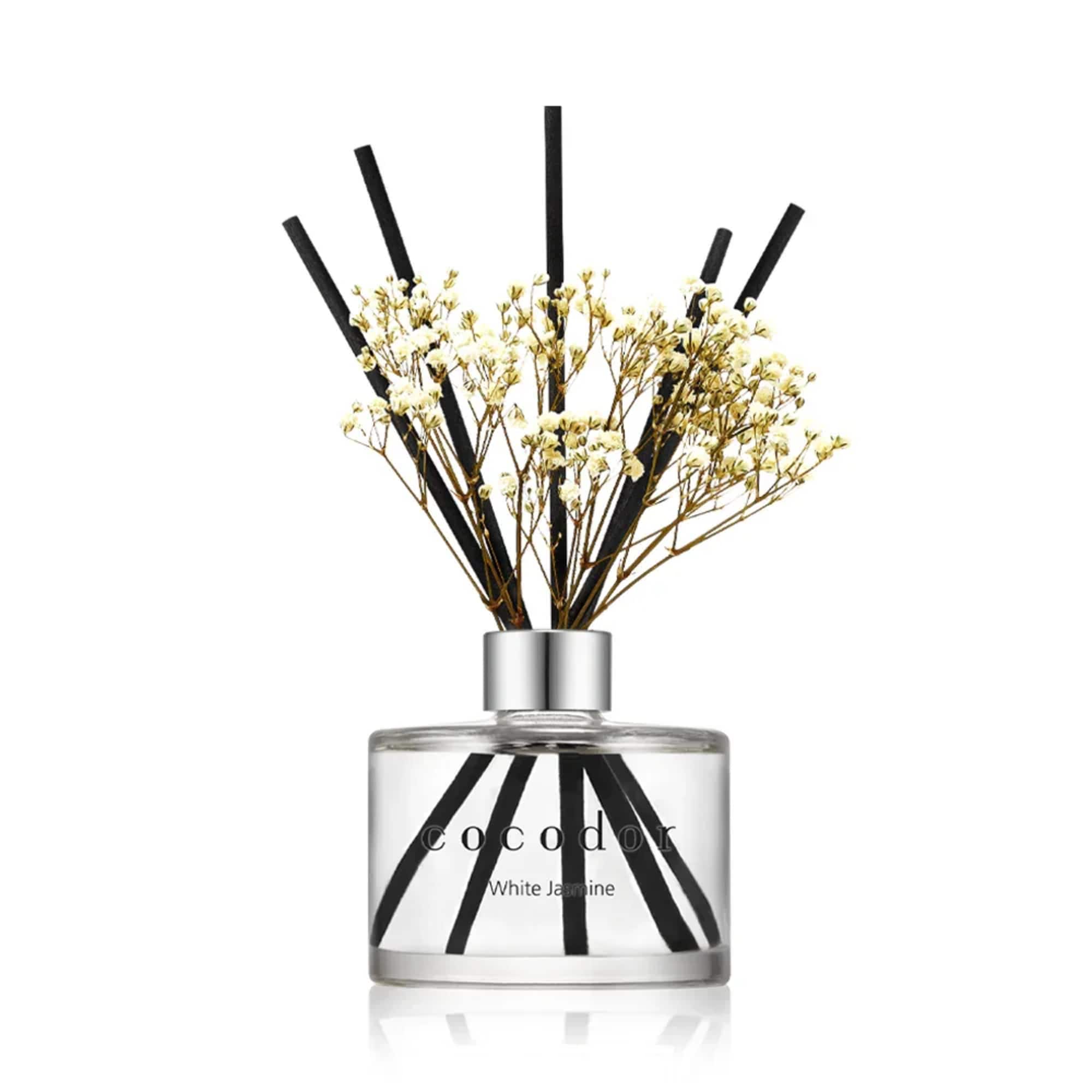 CONTENTS 
Diffuser 200ml / 6.7oz + Reed Stick 5pcs + Preserved Flower
Elegant