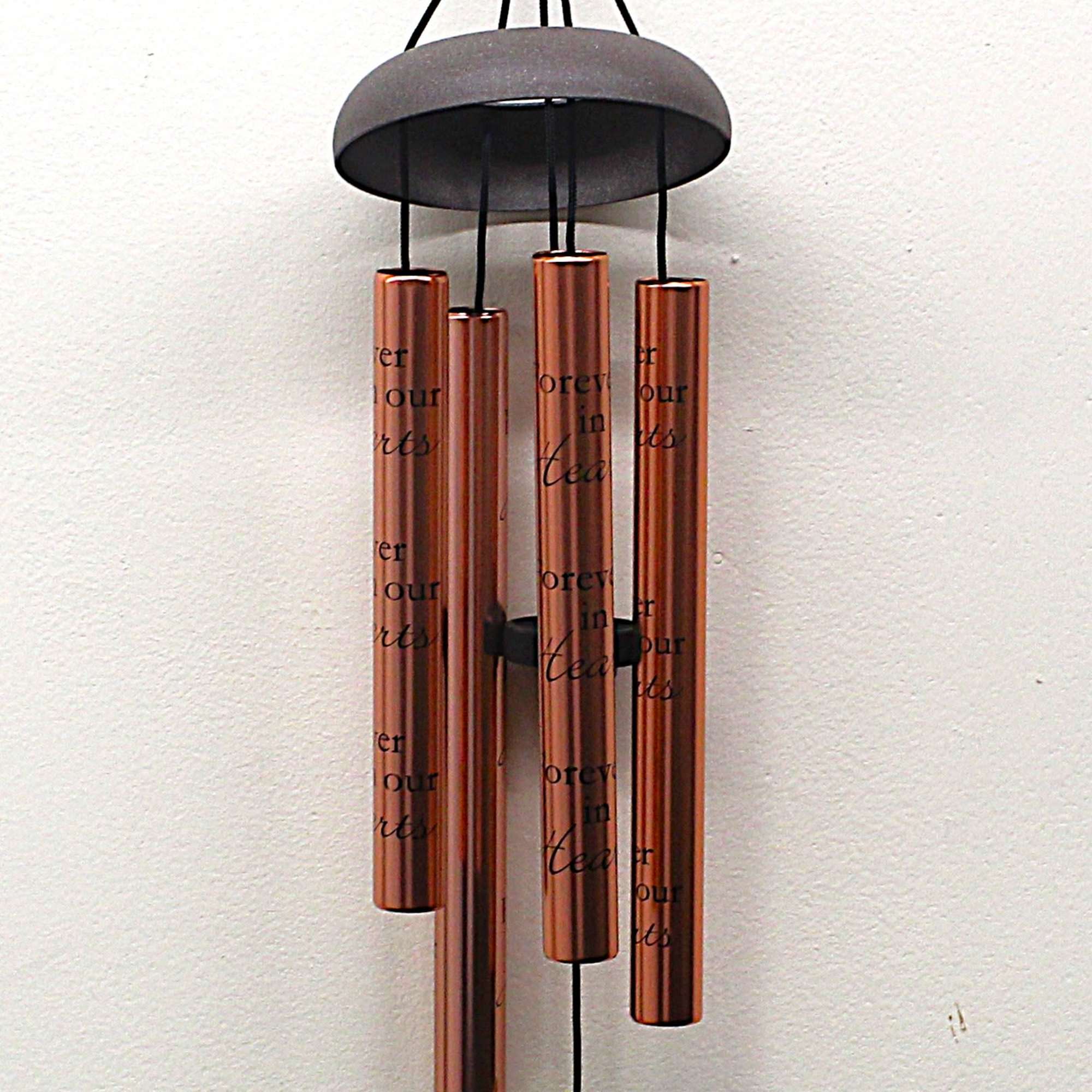 In Our Hearts Windchime
Forever
In our
hearts
21 Inches