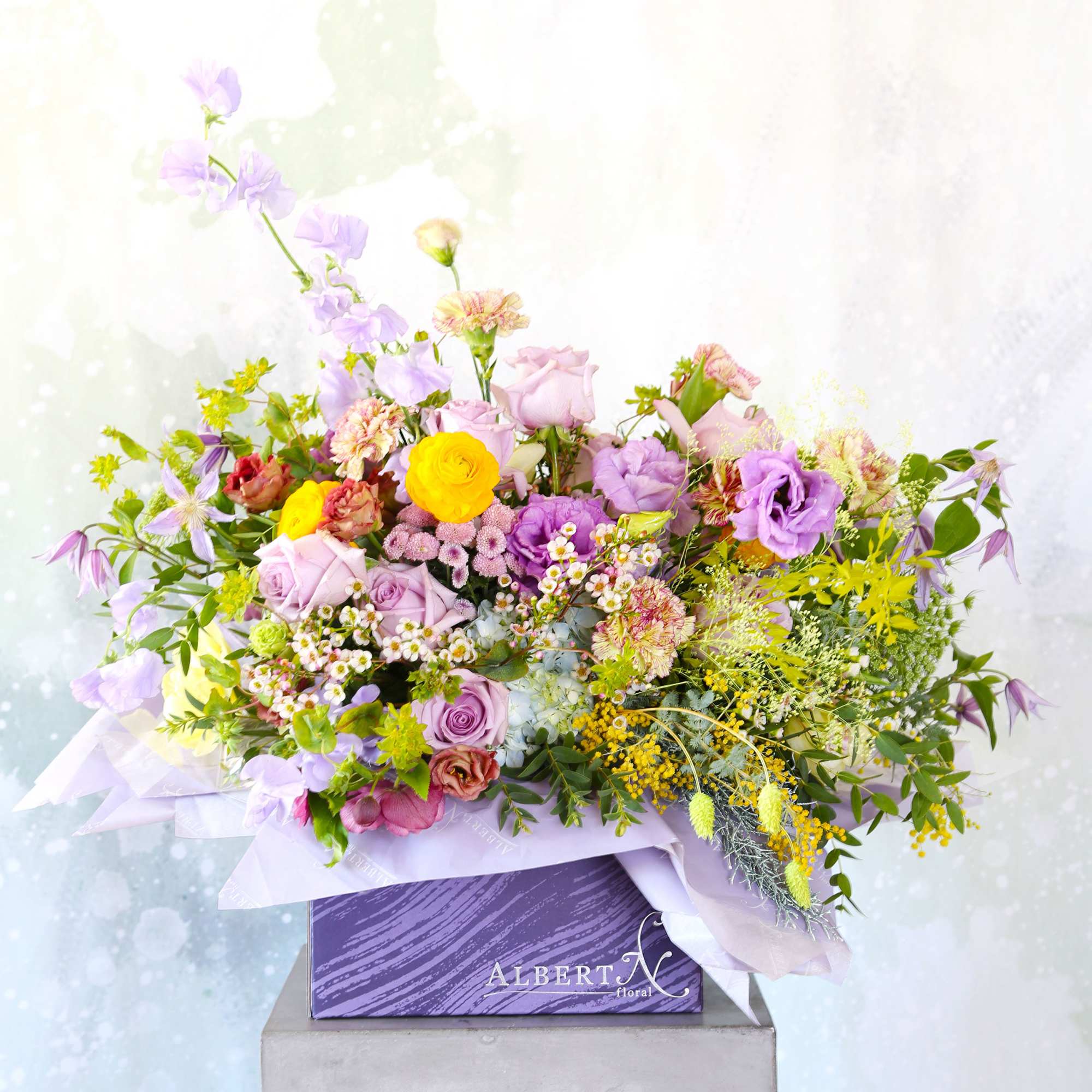 By using a Calm and Loving emotional Unique romantic ombre color palette