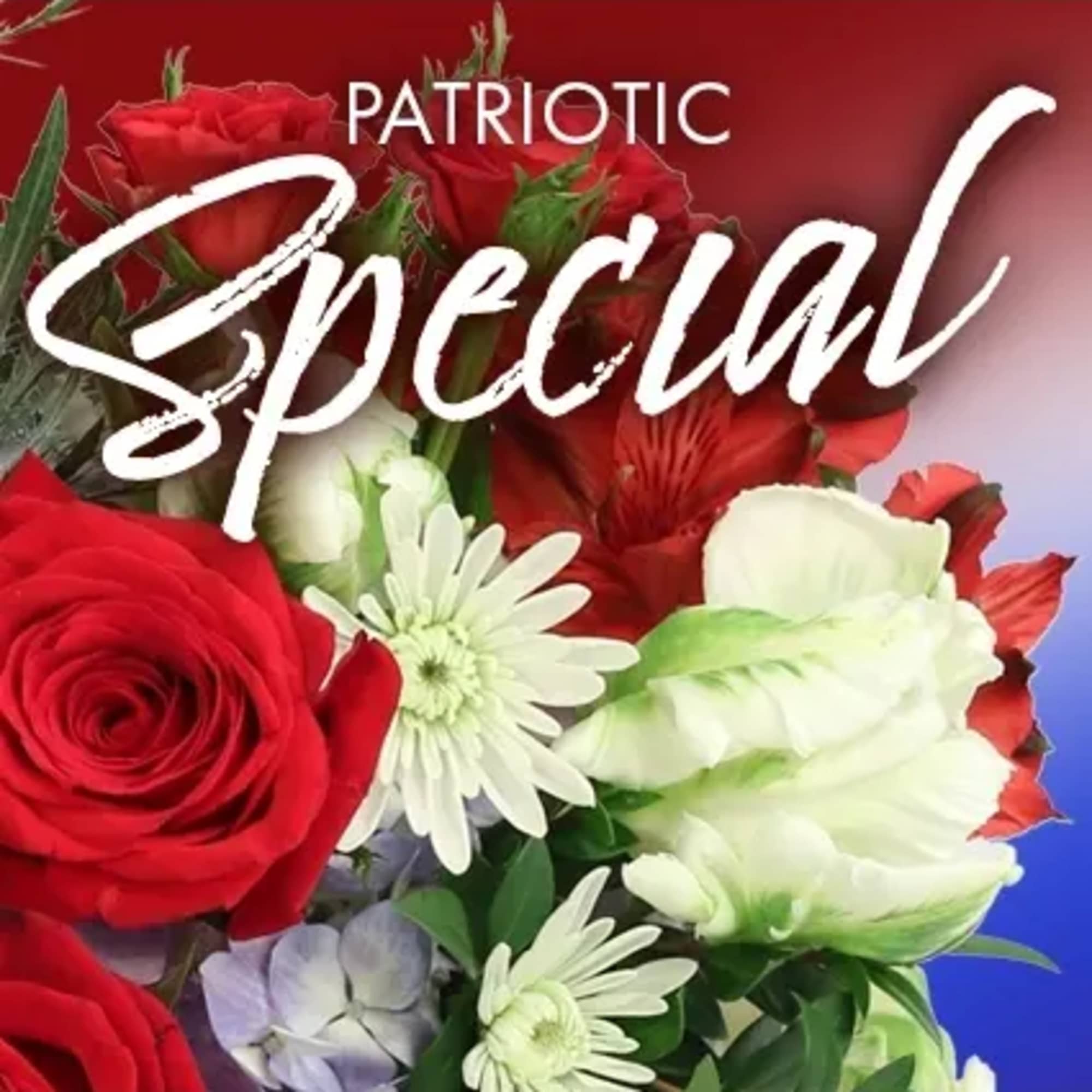 Celebrate true patriotism with an arrangement that stands tall with American pride.