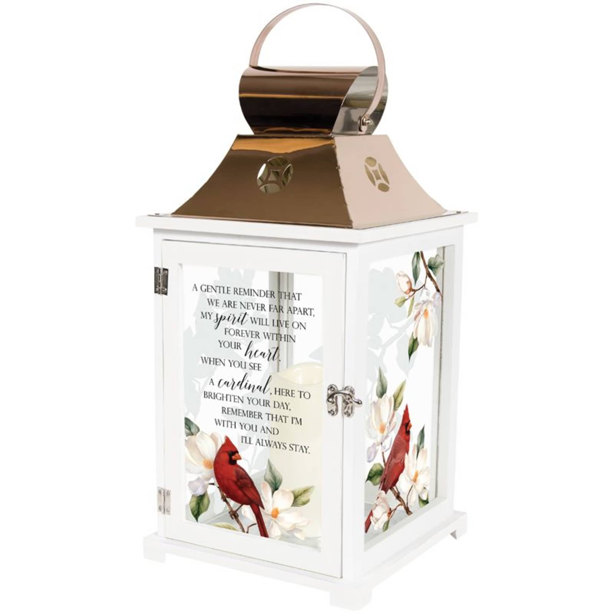 Our lanterns are made from quality composite wood and
a stainless steel copper