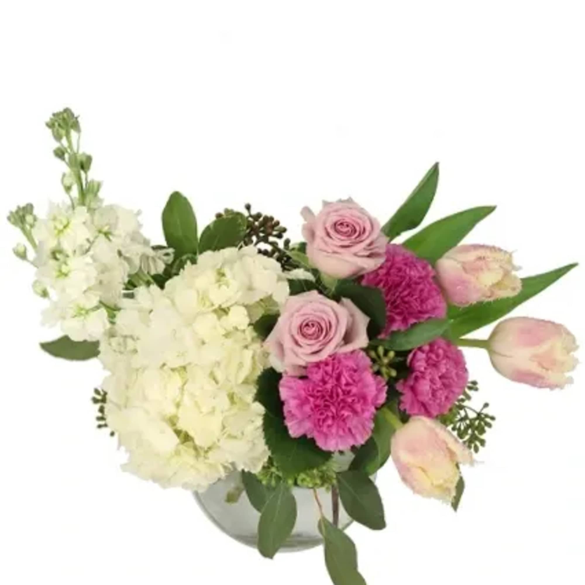 Charming Whimsy is a graceful flower arrangement perfect for everyday enjoyment. This