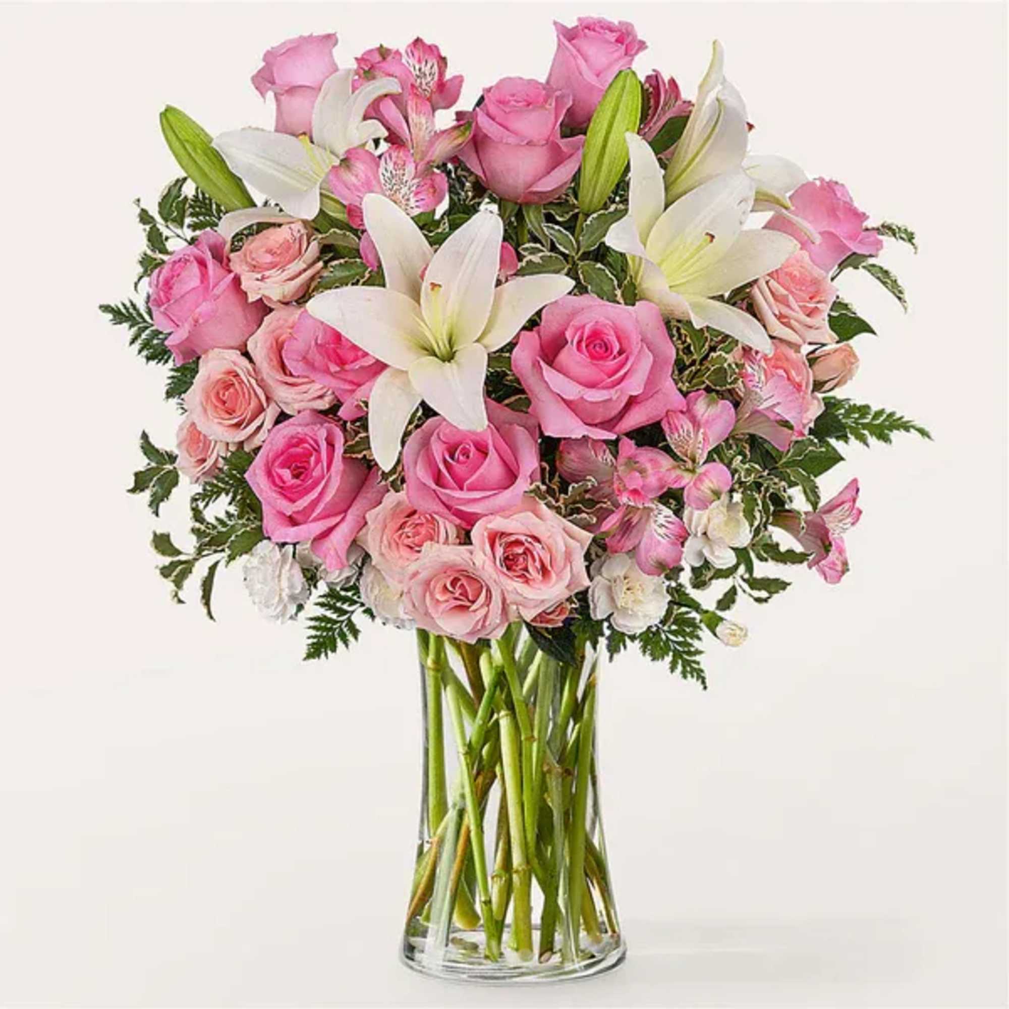Wish them all the best with a blushing bouquet of soft pink
