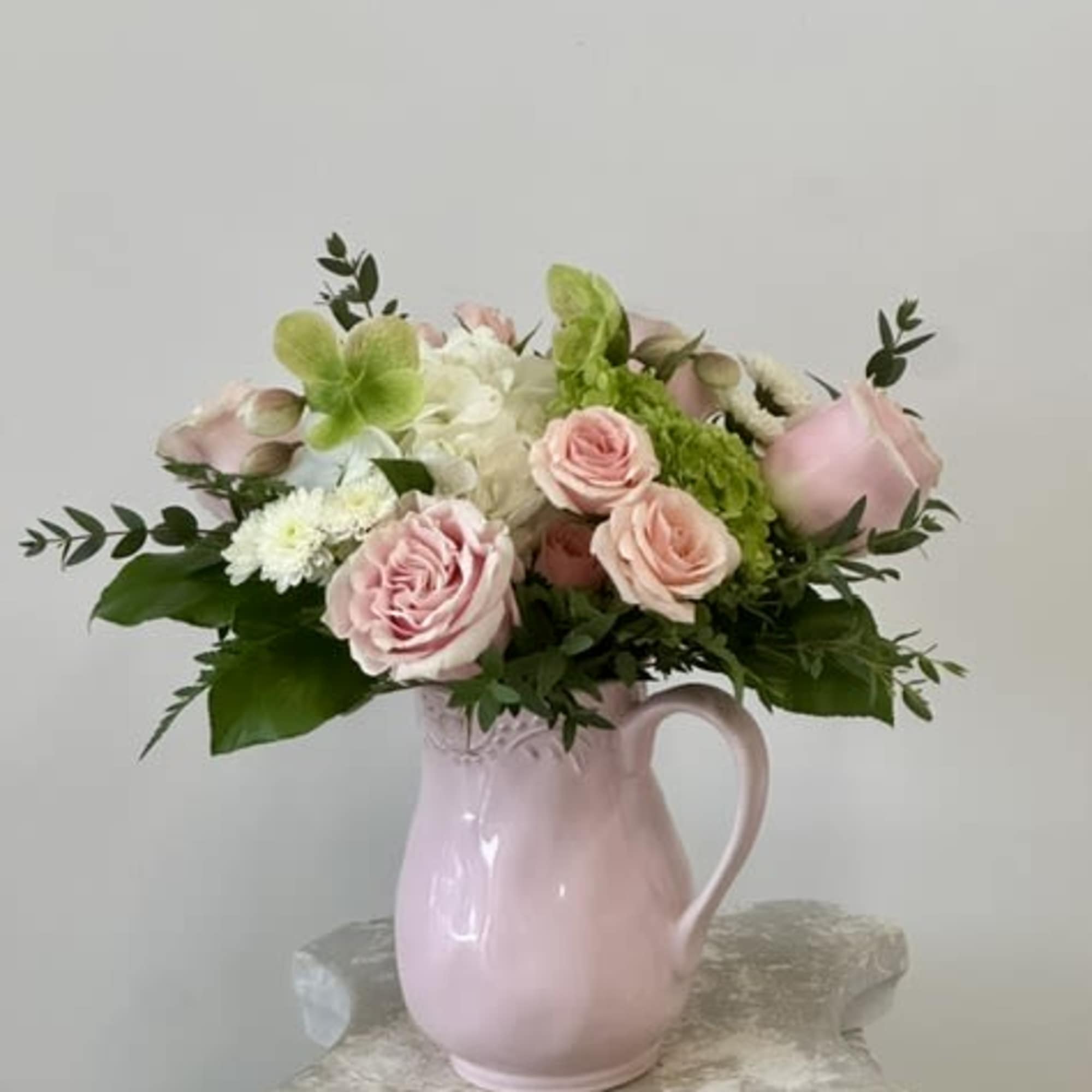 Elevate your space with the exquisite Blush Garden arrangement by Westford Florist