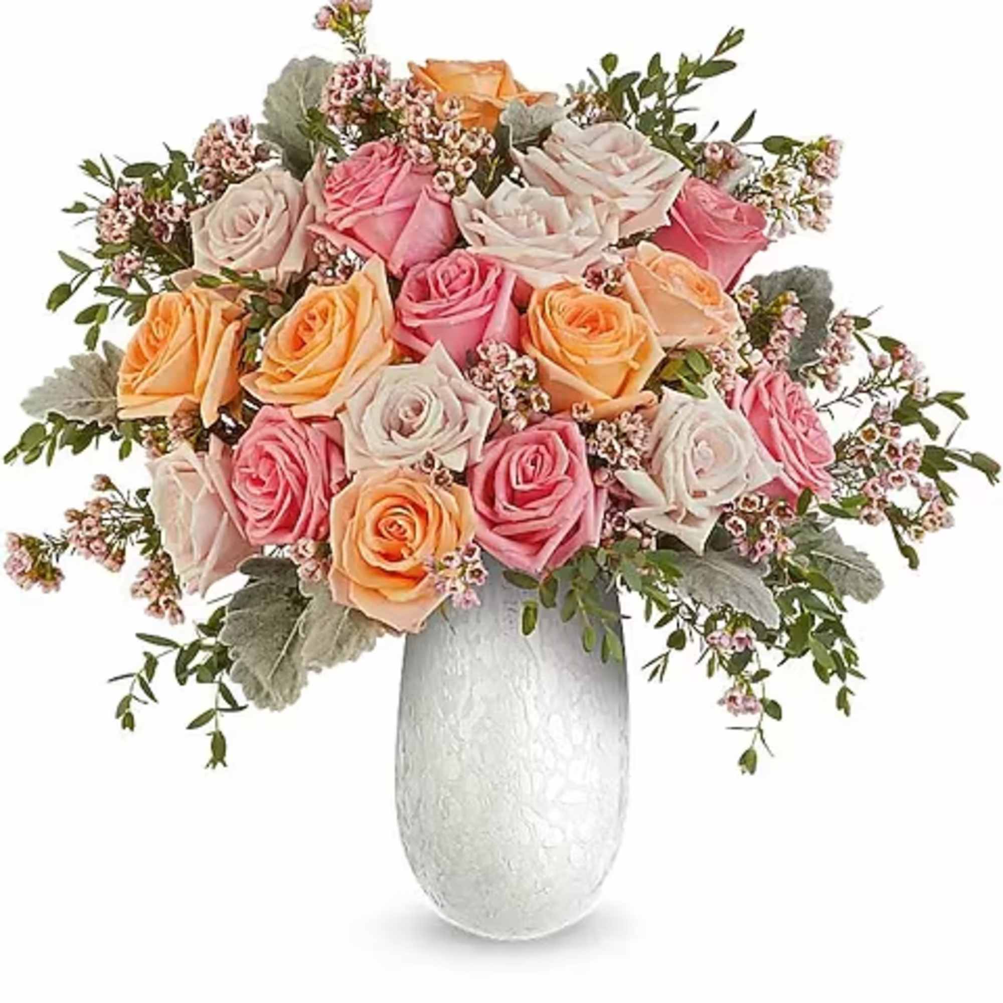 Delight Mom with the Opal Garden Bouquet, a lush mix of peach