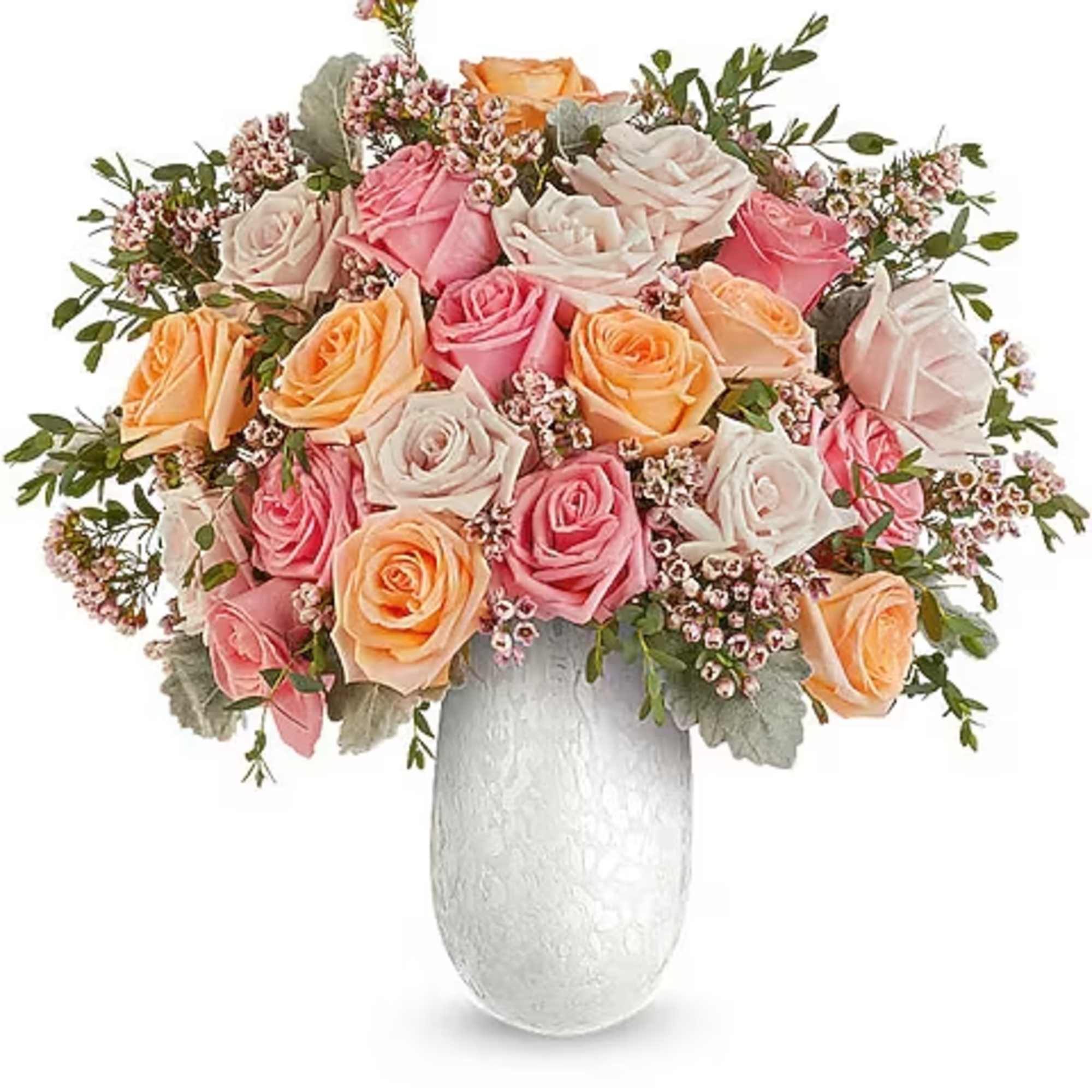 Delight Mom with the Opal Garden Bouquet, a lush mix of peach