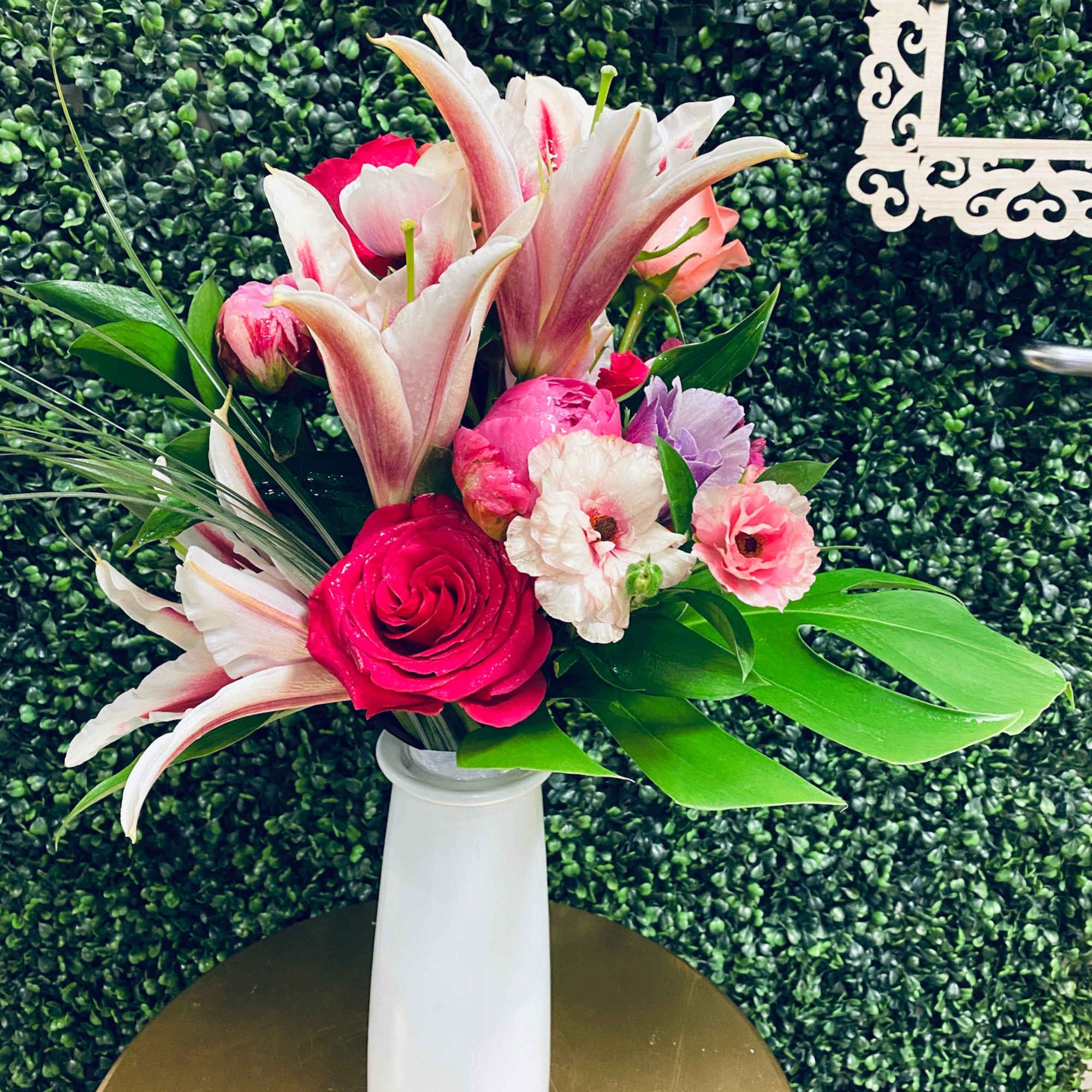 Our freshest collection of 'Stargazer' lilies, roses, luxe greenery and more. Simply