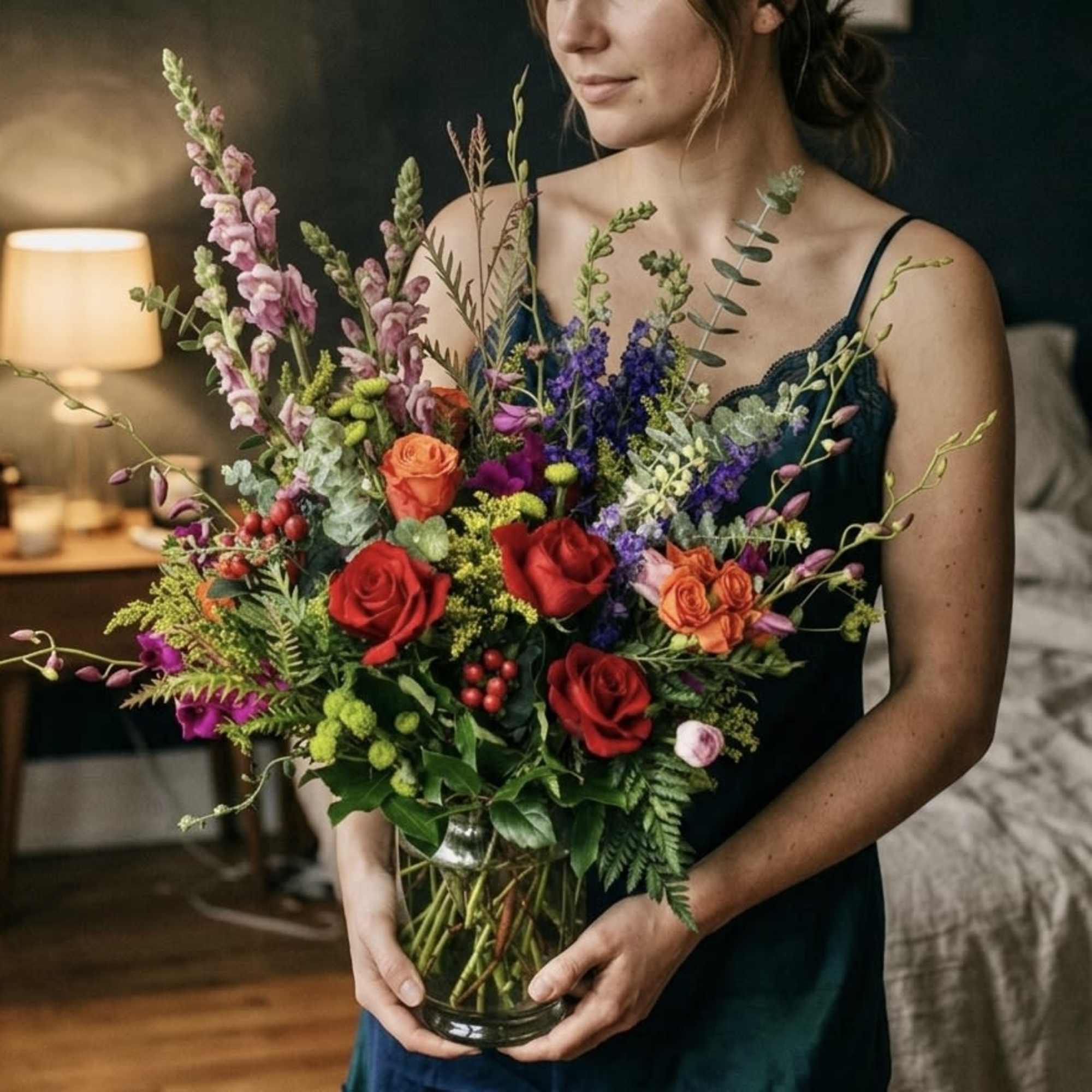 Extra large and tall mix arrangement. Lush and wild 