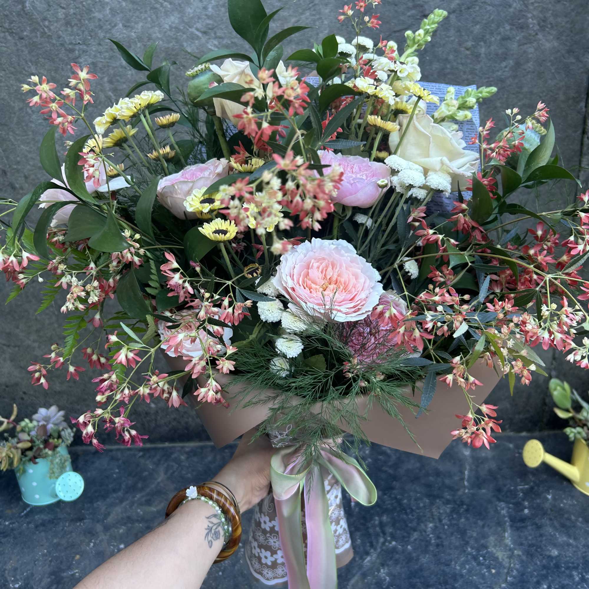 We don't always get Garden roses in but these lovelies just needed