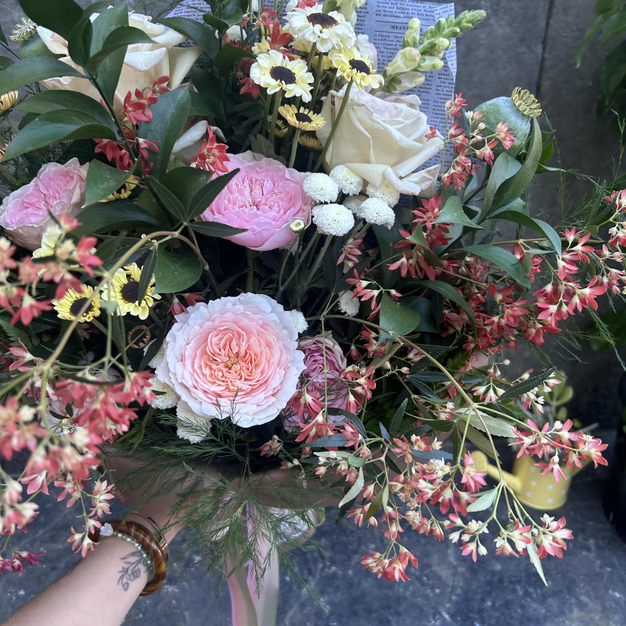 We don't always get Garden roses in but these lovelies just needed