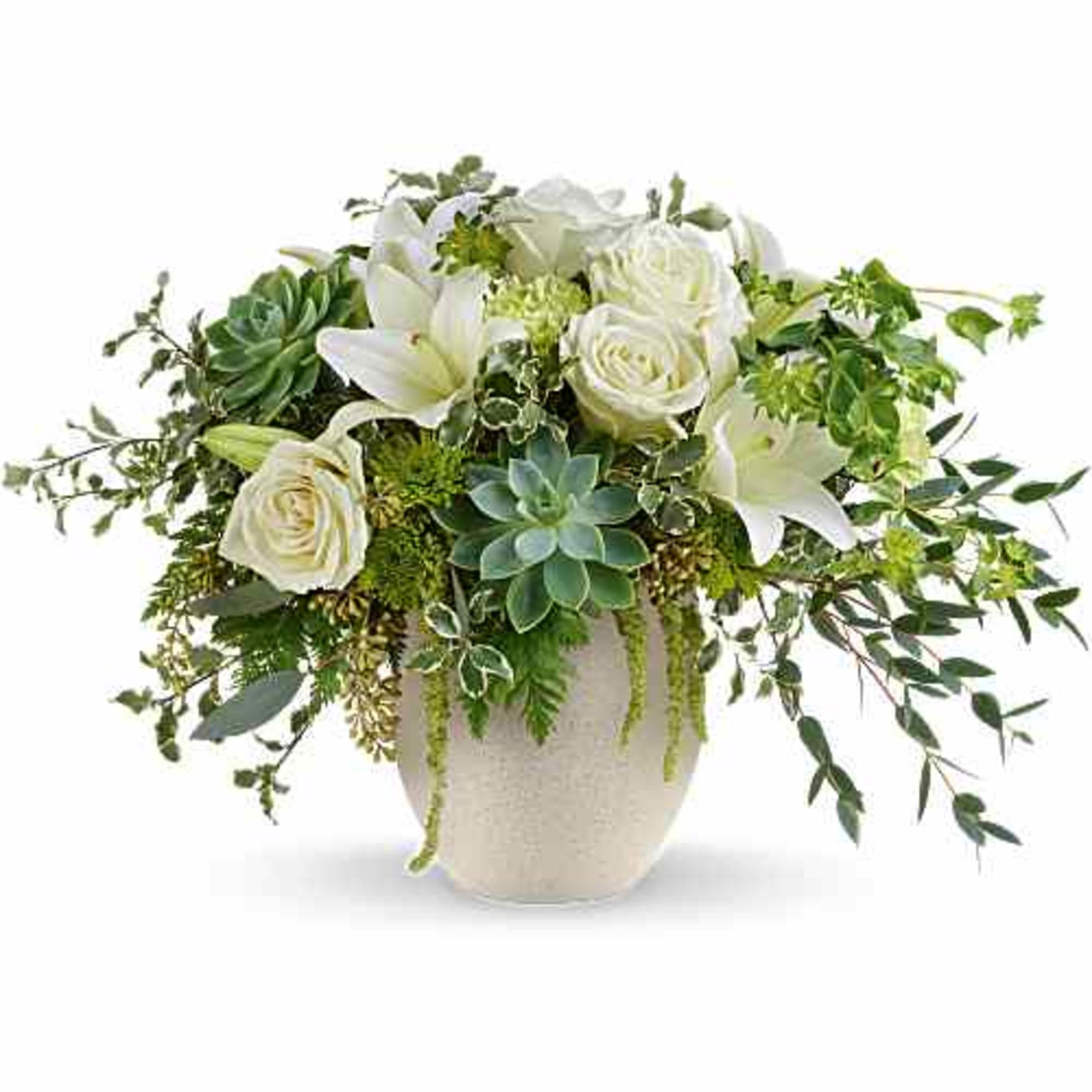 Celebrate Dad with Teleflora's Cloud Petals Bouquet, a fresh mix of white
