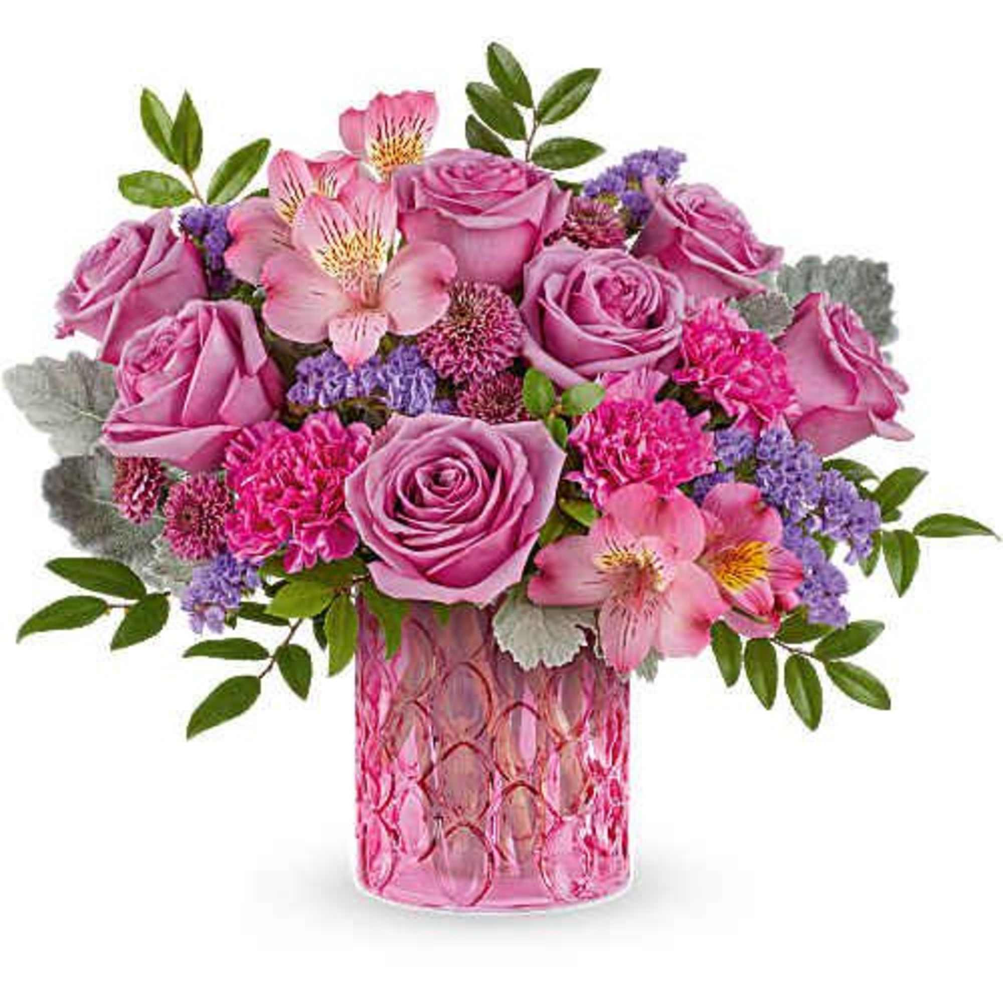 Celebrate her in style with Teleflora's Pink Rhapsody Bouquet, a vibrant mix
