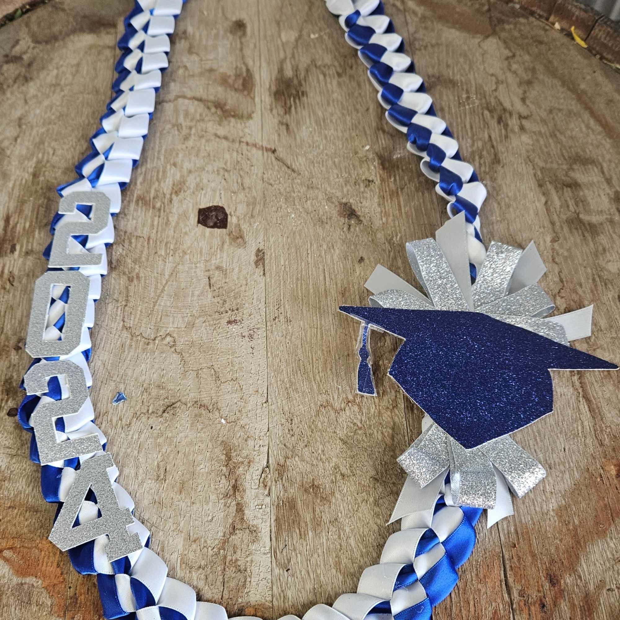 Let us custom create a school colored themed Lei to be worn