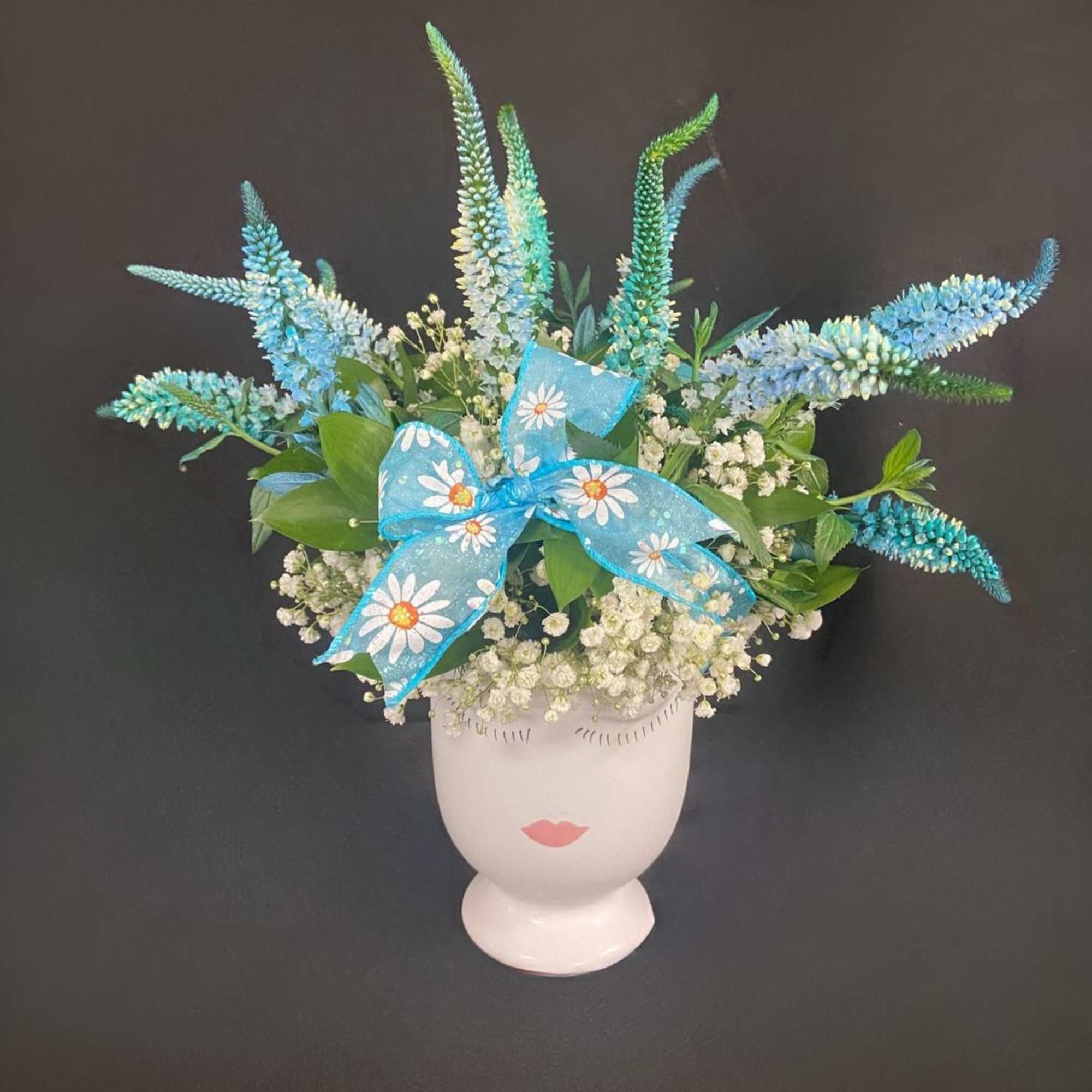 This charming arrangement is playful and is all about bringing a little