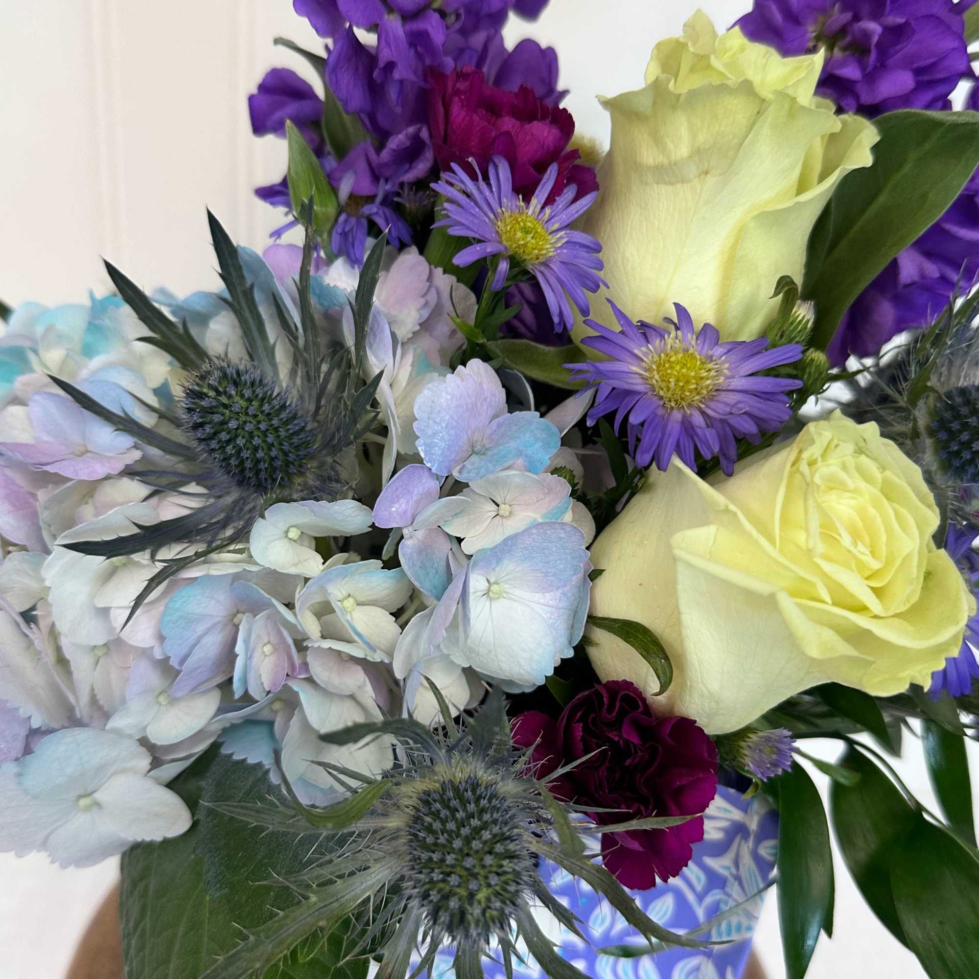Mother's Day Arrangement created in a reusable, waterproof, Scout Bag. These Viral