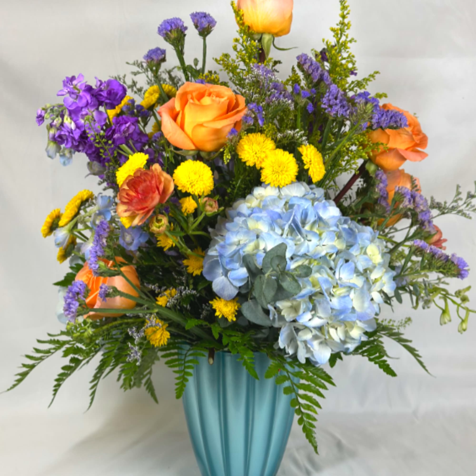 The colors and warmth of a summer sunset along the waters edge