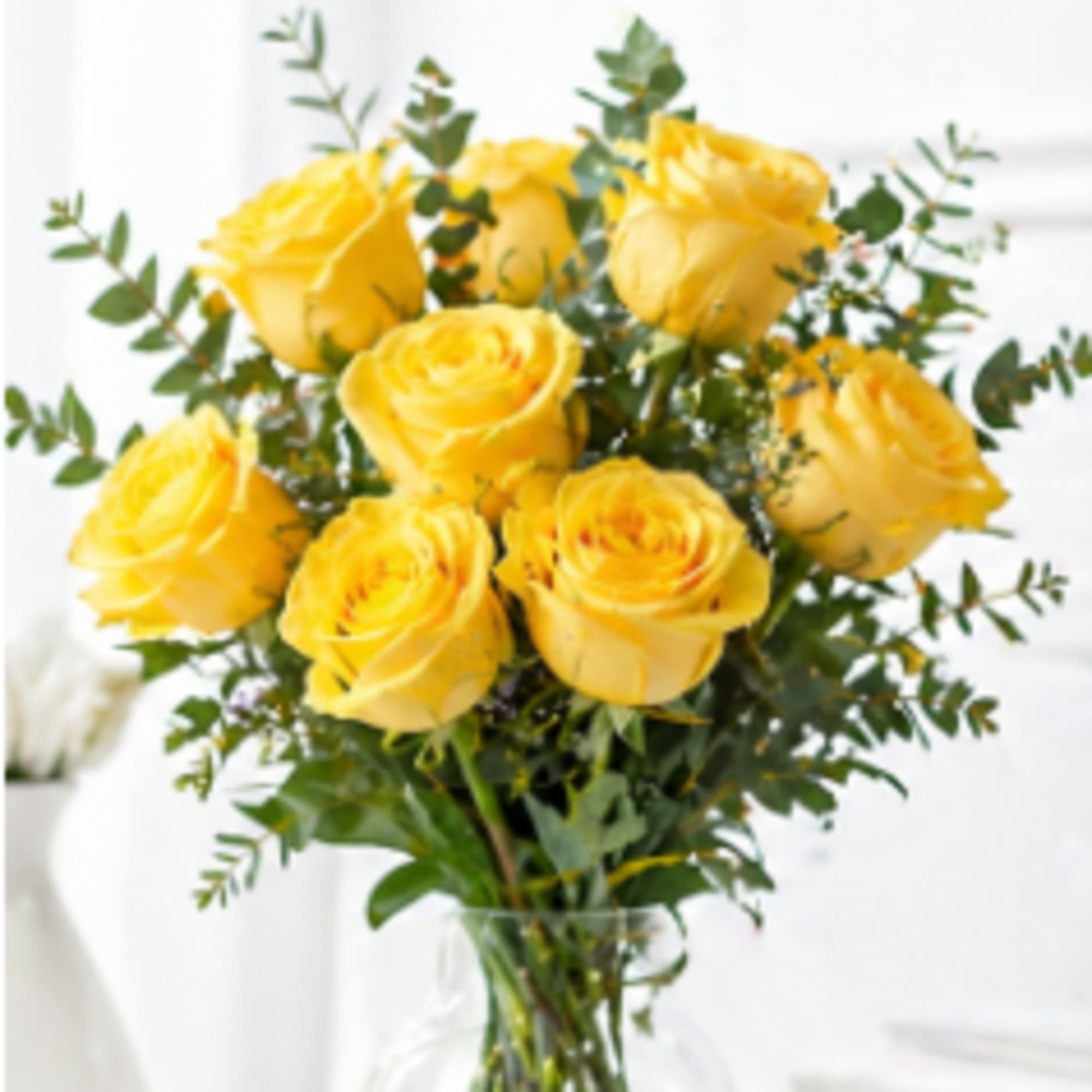 Sunny yellow roses are a cheery and wonderful gift. Celebrate a birthday