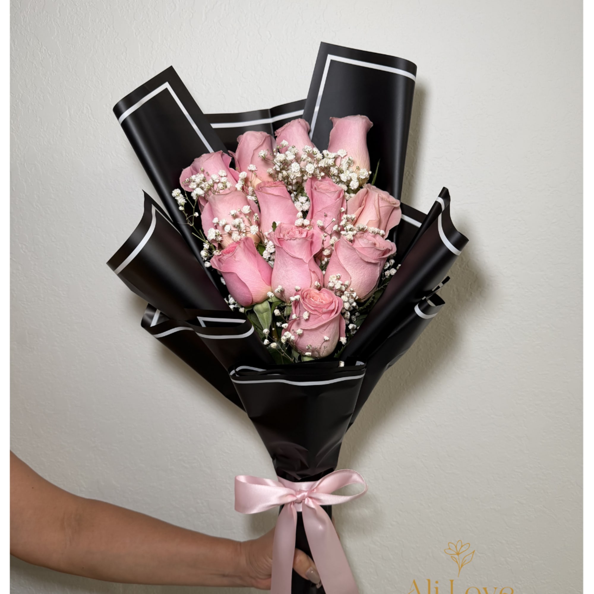A delicate bouquet of soft pink roses, perfect for birthdays, Mother&rsquo;s Day