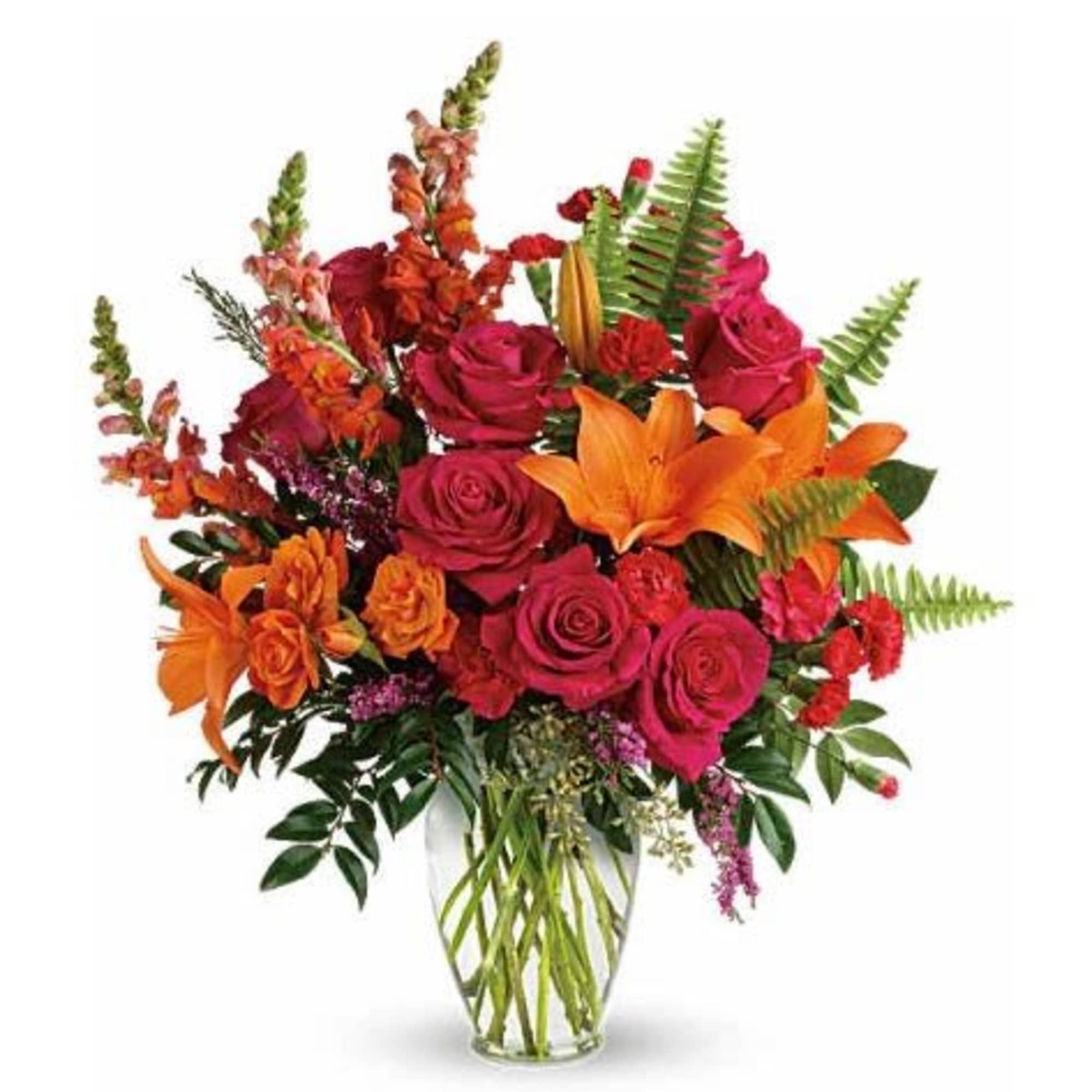  Pet Friendly?
No
This arrangement contains lilies, which are highly toxic to cats