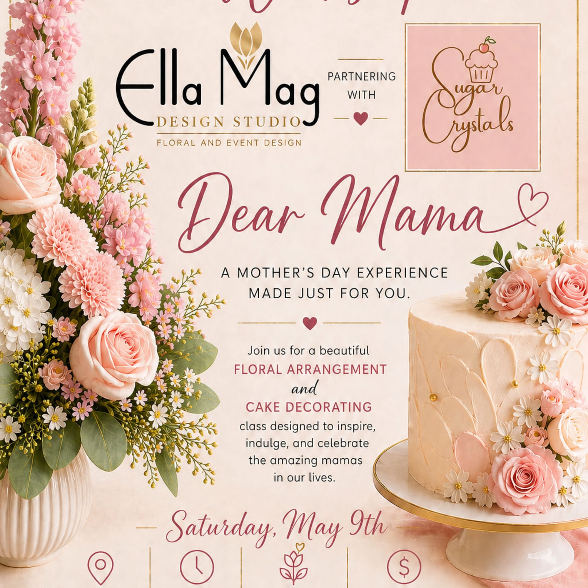 Celebrate the women you love at Sugar &amp; Stems: Dear Mama 

Ella