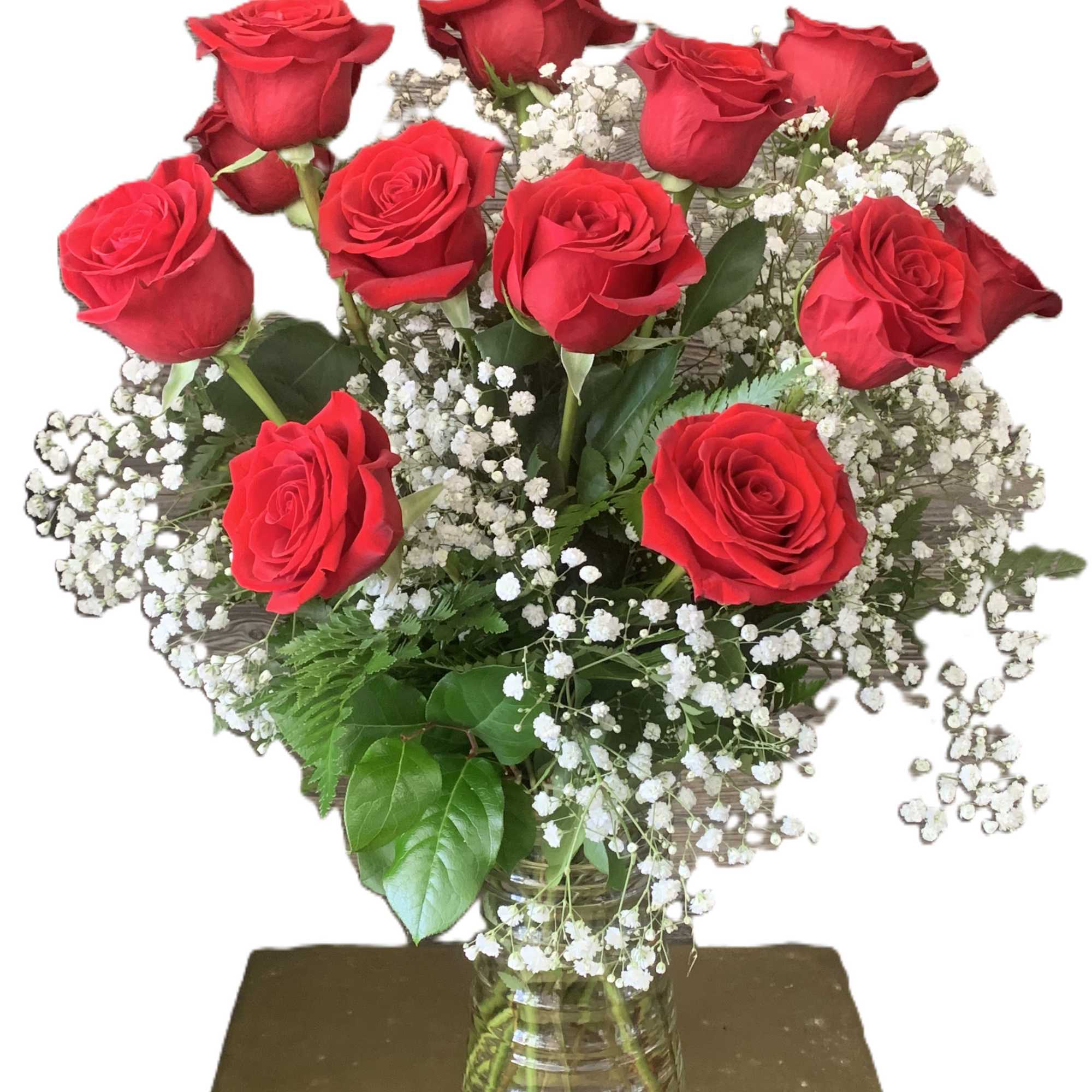 The Freedom/Heart Roses have large, cup-shaped blooms with a velvety texture. The